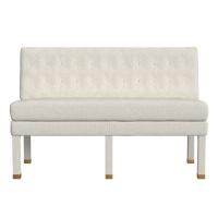 Approach the Bench Banquette, 52" - Field Snow