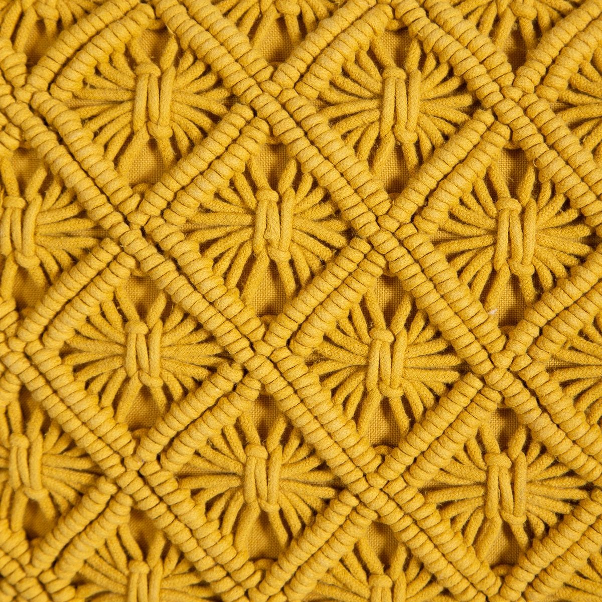 Feeling Knotty Pouf - Dandelion