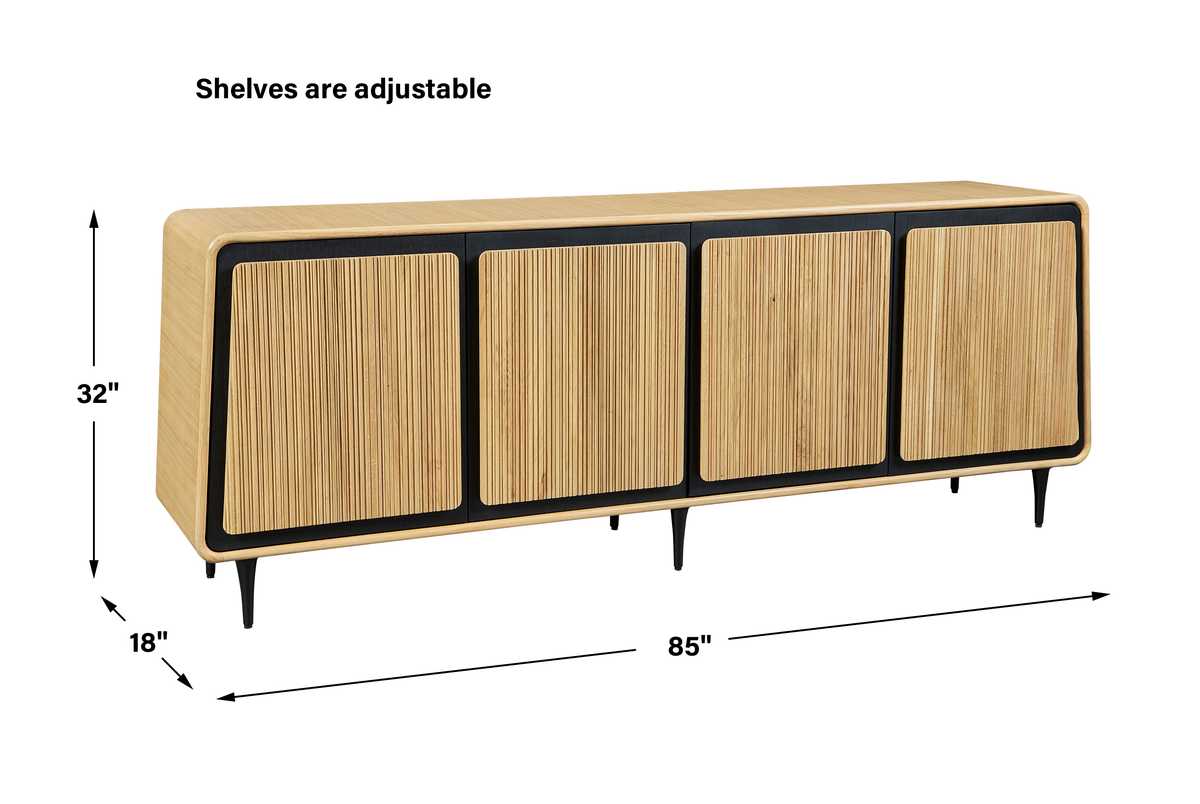 Striation 4 Door Cabinet