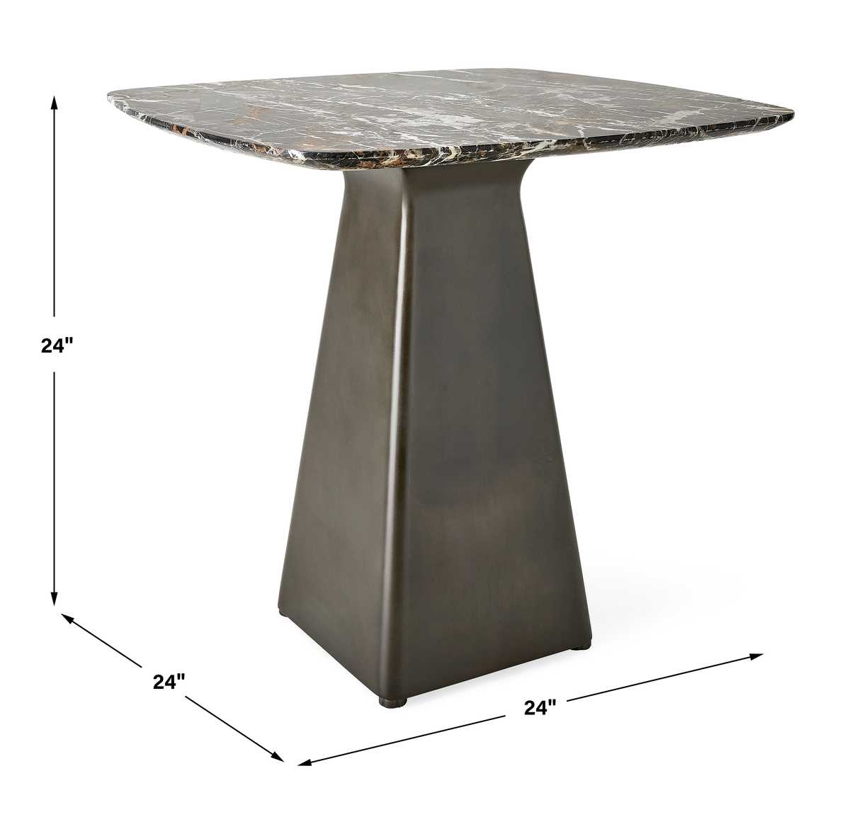 Equilateral Side Table - Michelangelo/Bronze, 2 Cartons