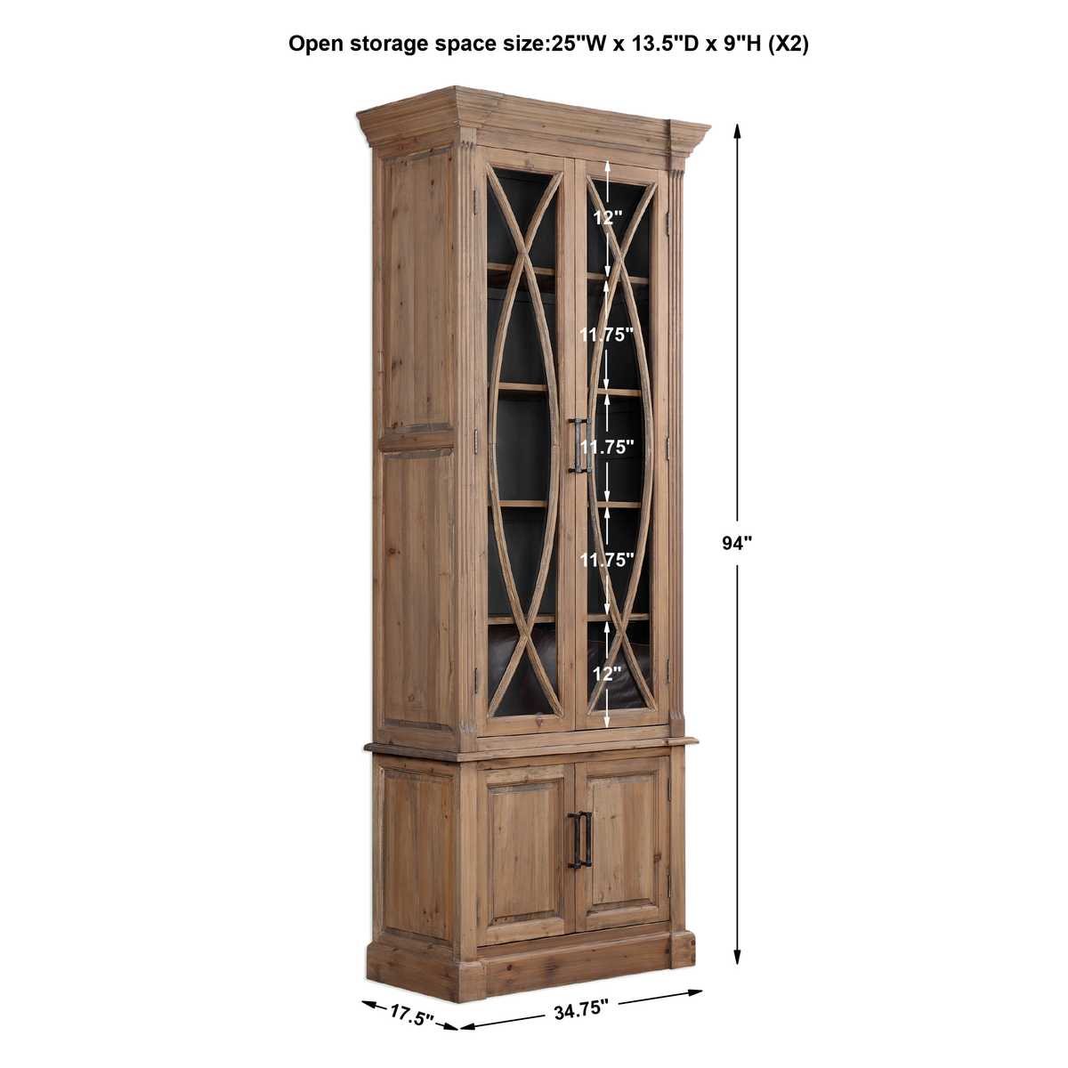 Julen Display Cabinet, 2 Cartons
