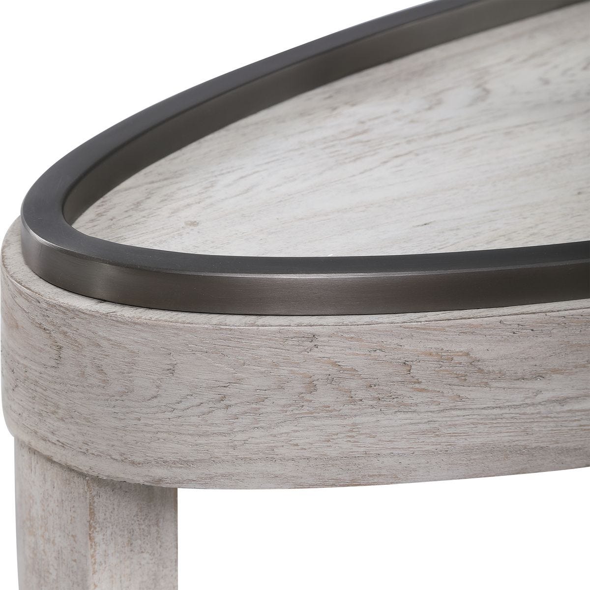Ovoid Console Table - Scrubbed Elm