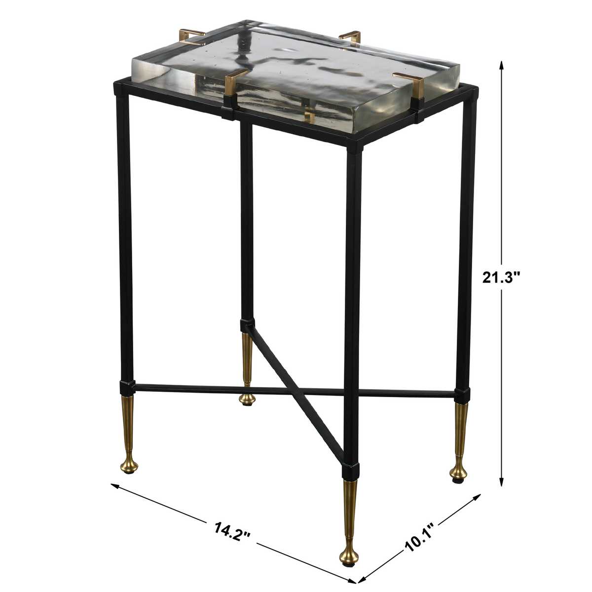 Ice Block Accent Table - Rectangular