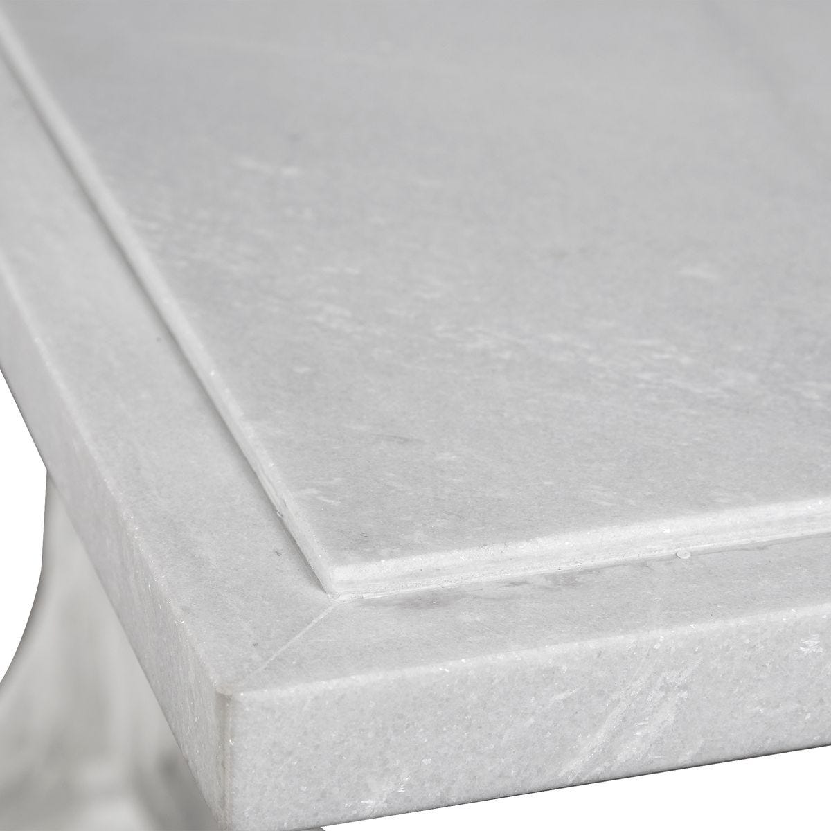 Big Sur Console Table - Matte White, 2 Cartons