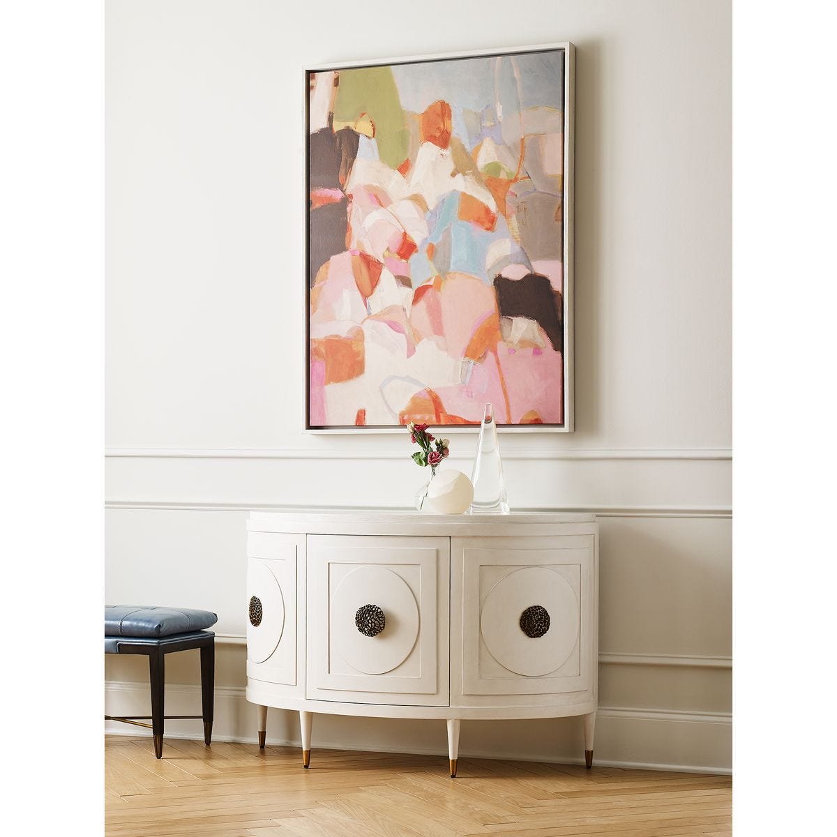 Paris 48 Inch Console Cabinet - White