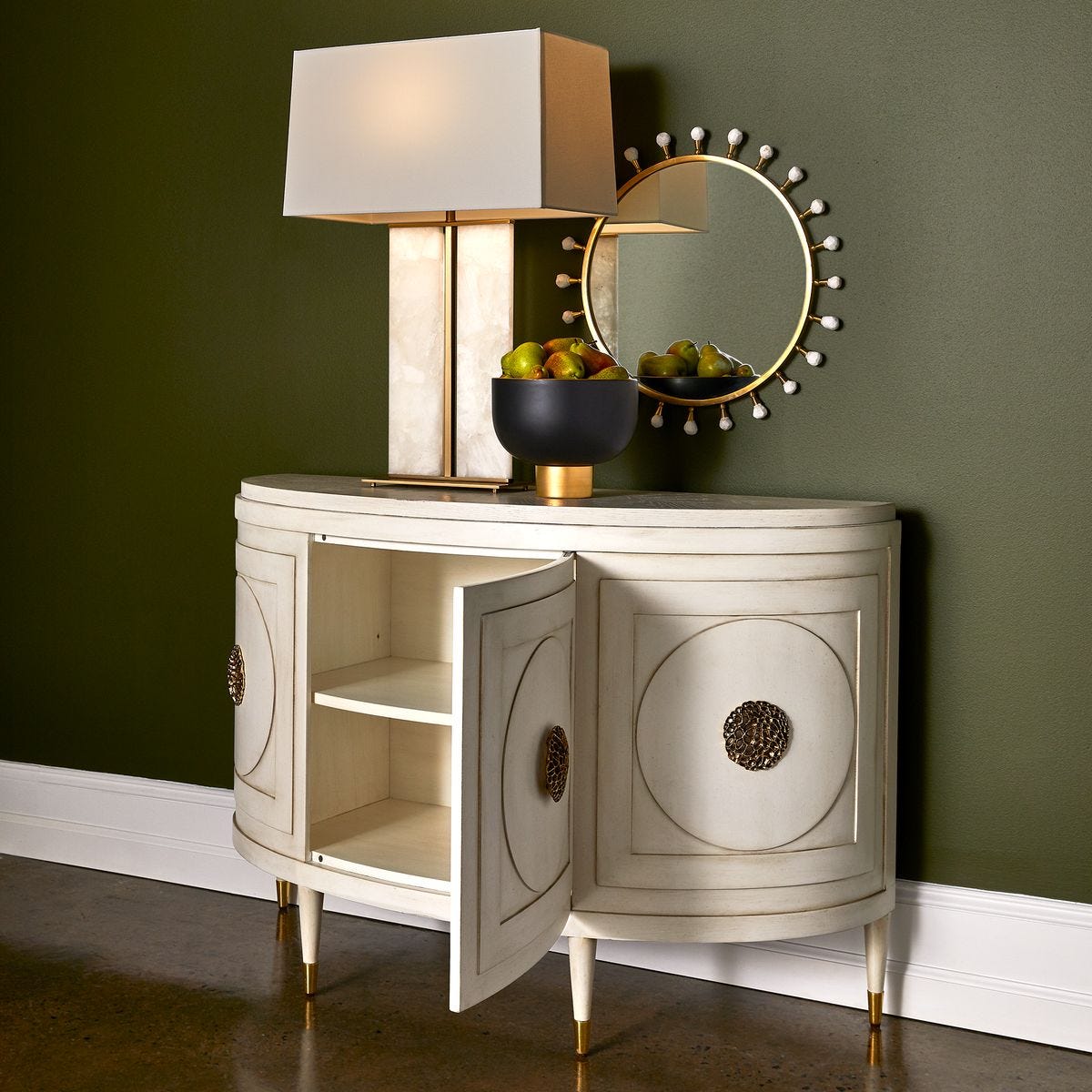 Paris 48 Inch Console Cabinet - White