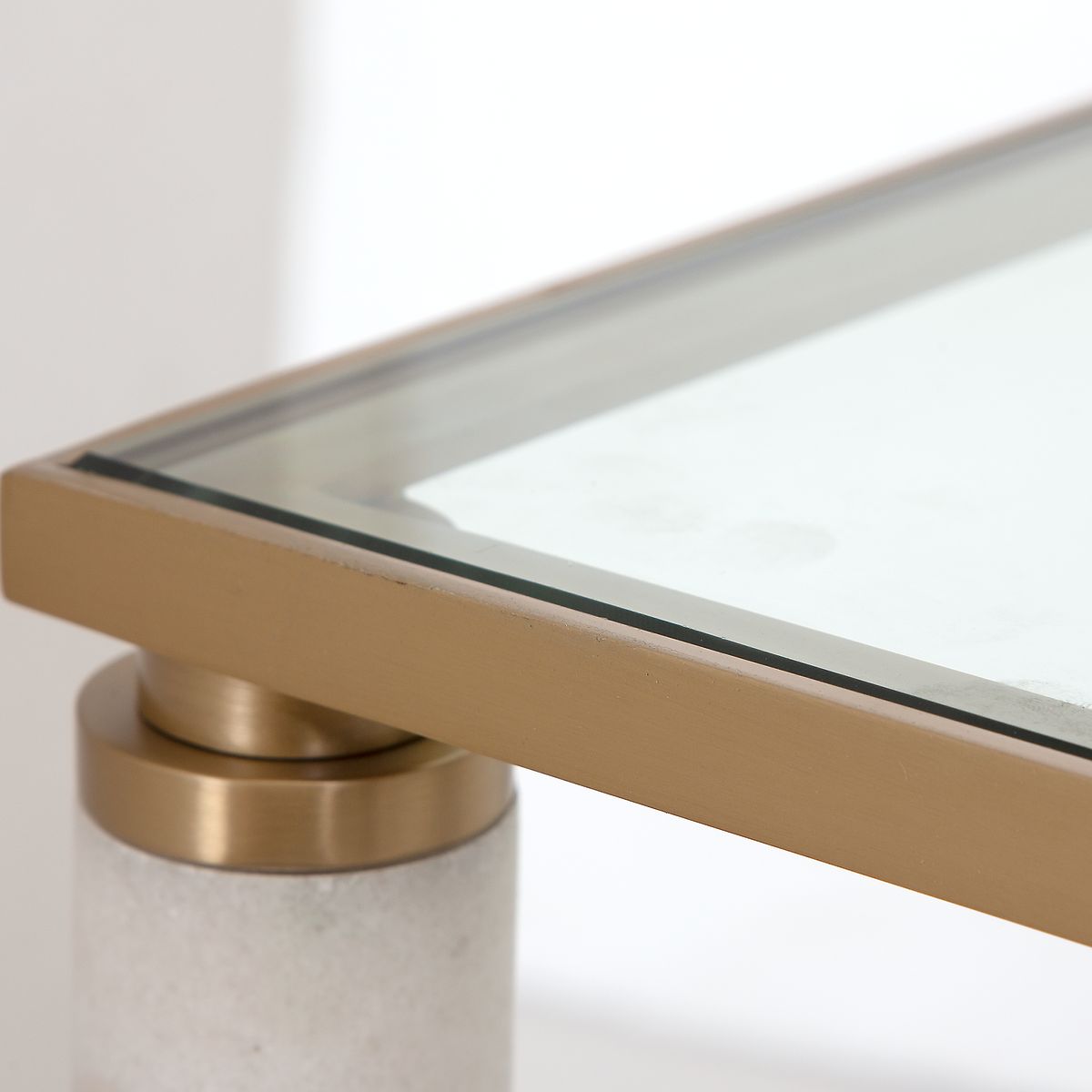 White Pillar Coffee Table