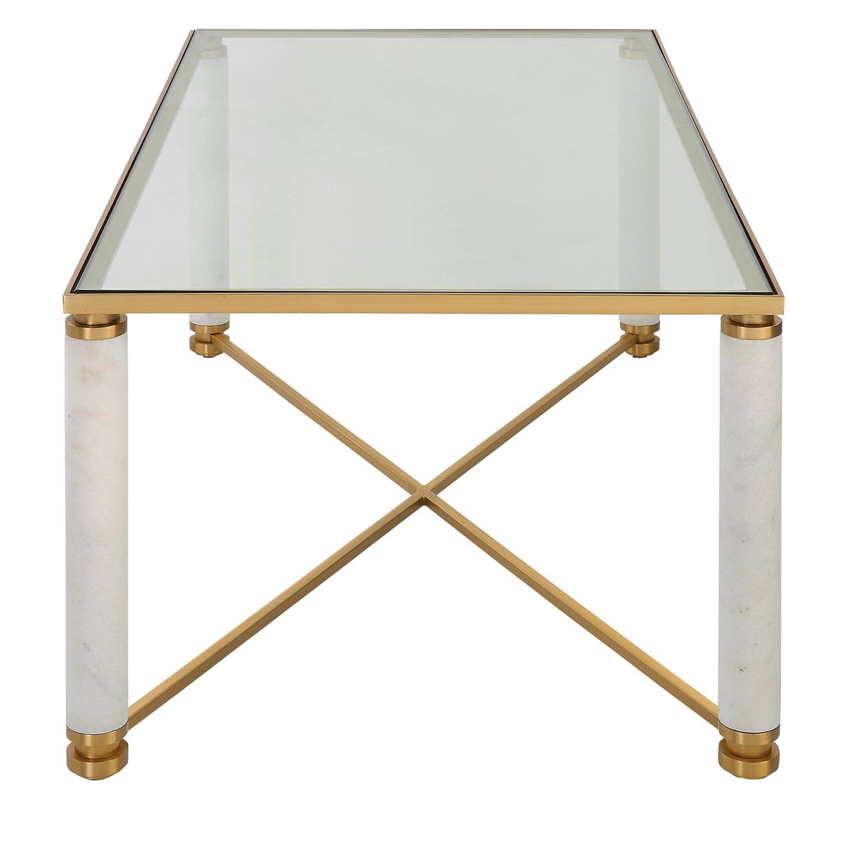 White Pillar Coffee Table