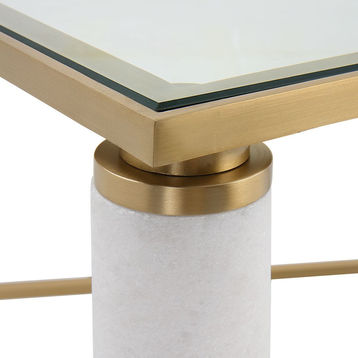 White Pillar Coffee Table