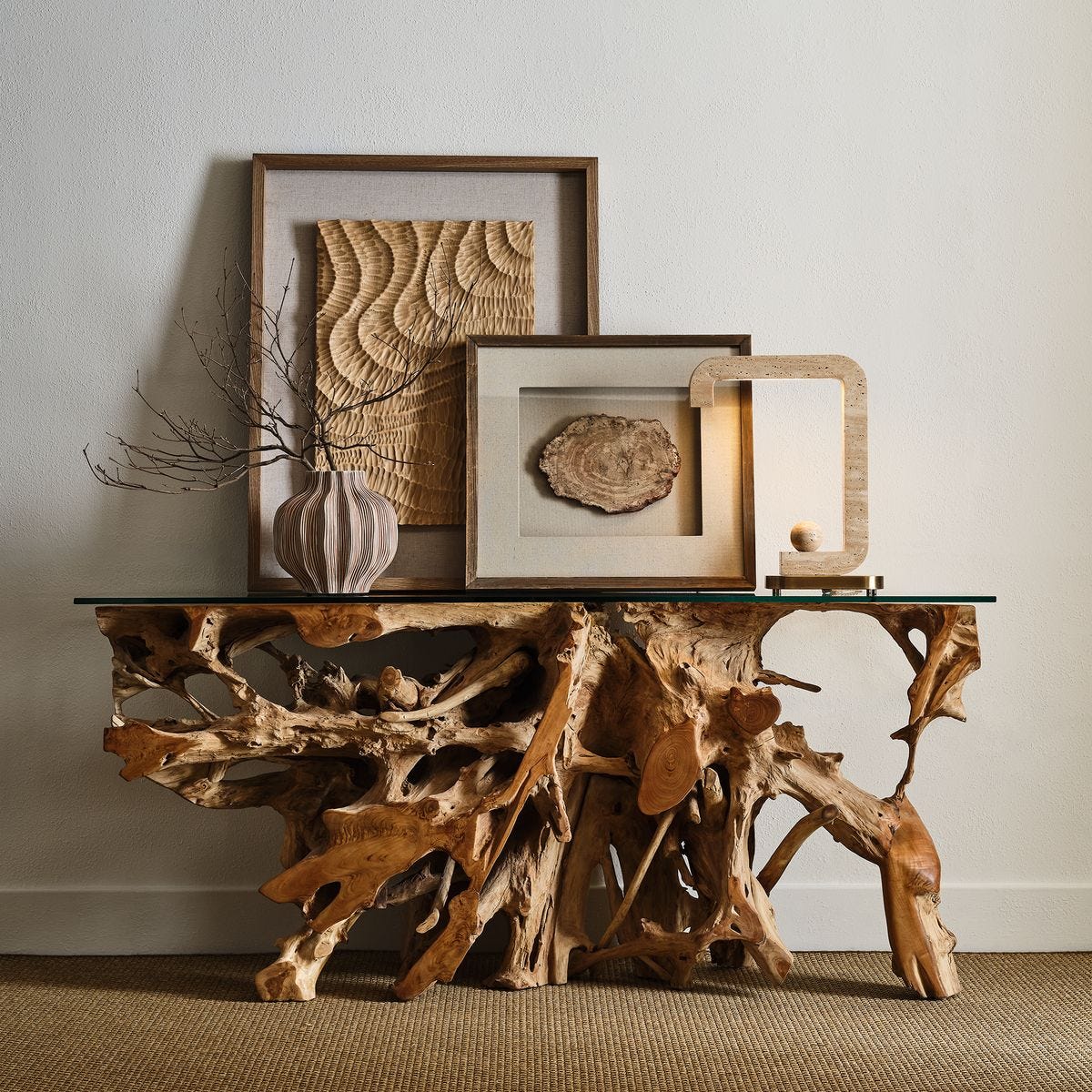 Center Root Console Table - 74x17, 2 Cartons