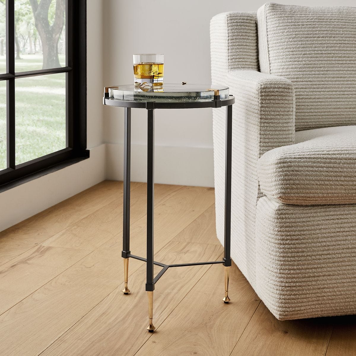 Ice Block Accent Table - Round