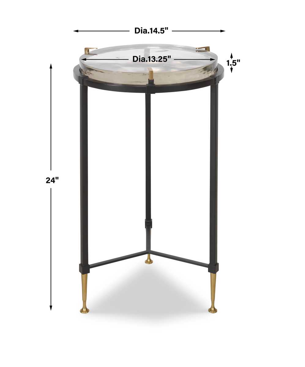 Ice Block Accent Table - Round