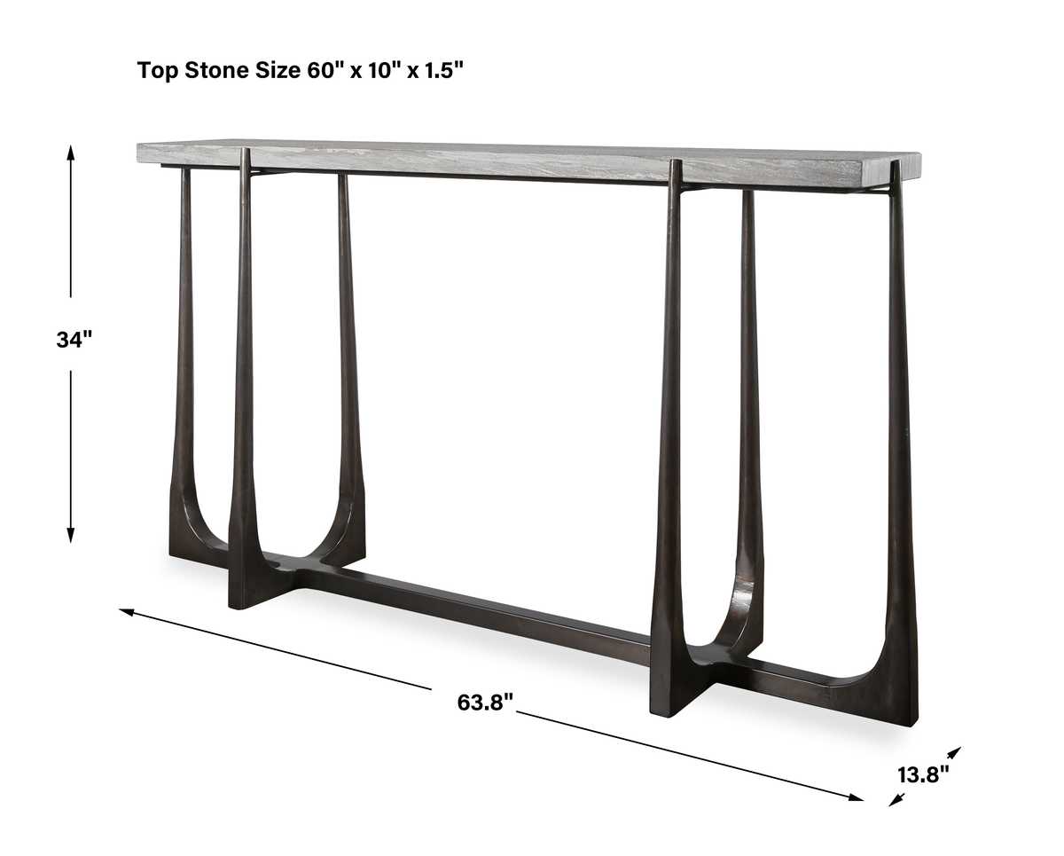 Tapering Off Console Table, 2 Cartons