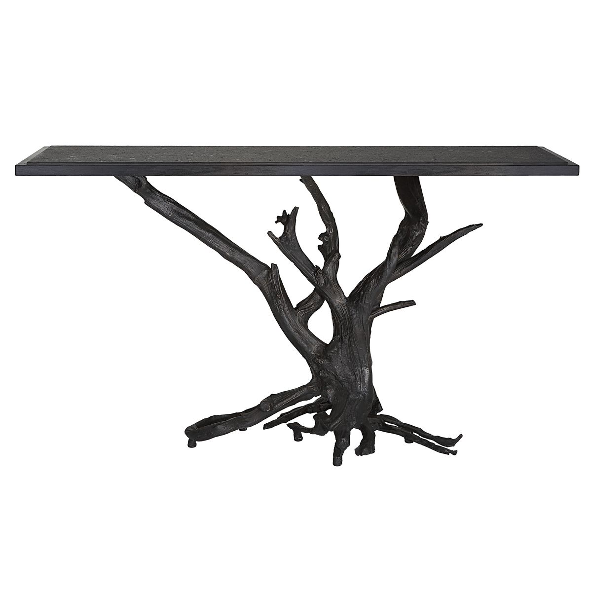Big Sur Console Table - Bronze/Black, 2 Cartons