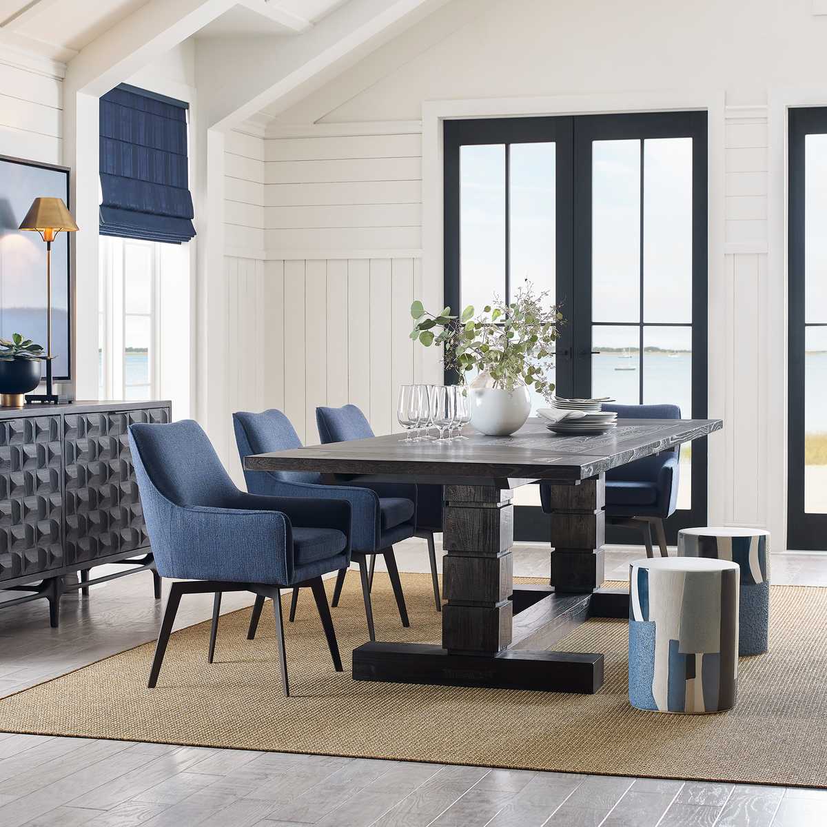 Black Magic Extension Dining Table, 2 CARTONS