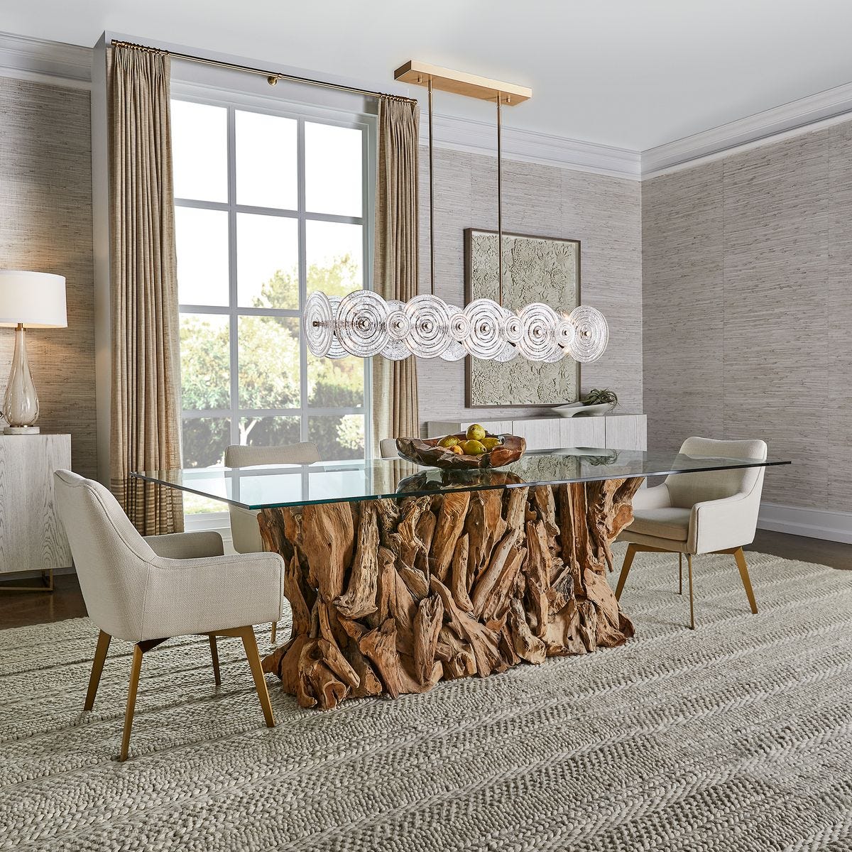 Teak Root Dining Table - Rectangle Natural, 2 Cartons