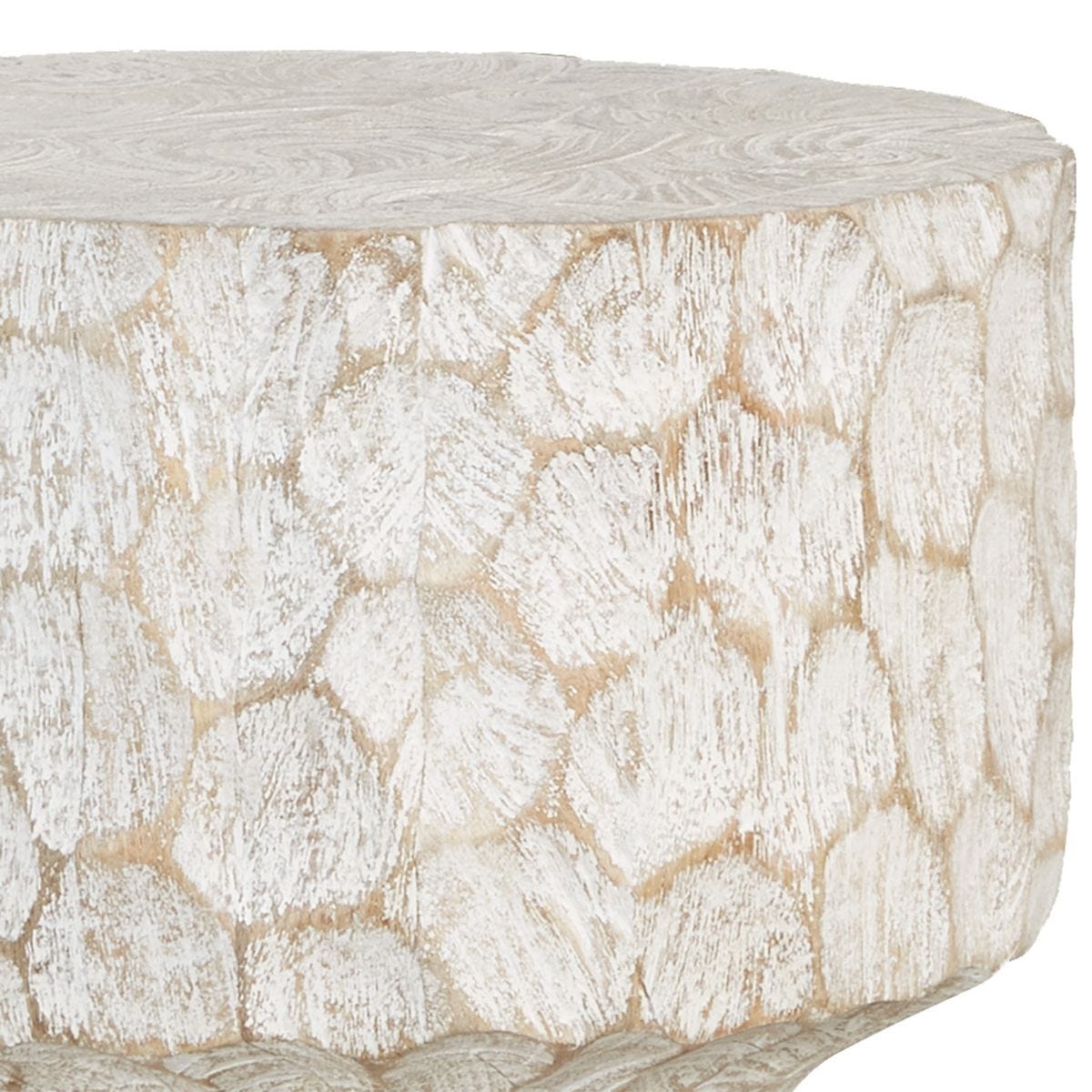 Whittled Accent Table