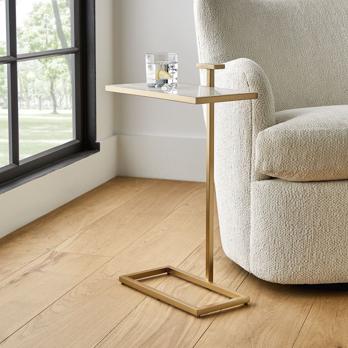 Jewel Pull Up Accent Table - Rectangle