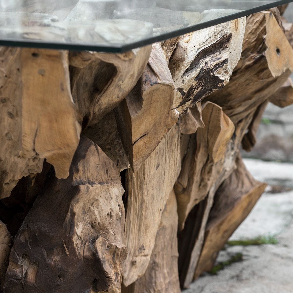 Teak Root Coffee Table, 2 Cartons