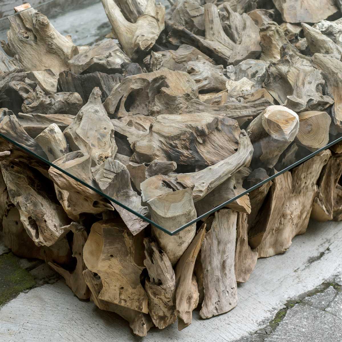 Teak Root Coffee Table, 2 Cartons