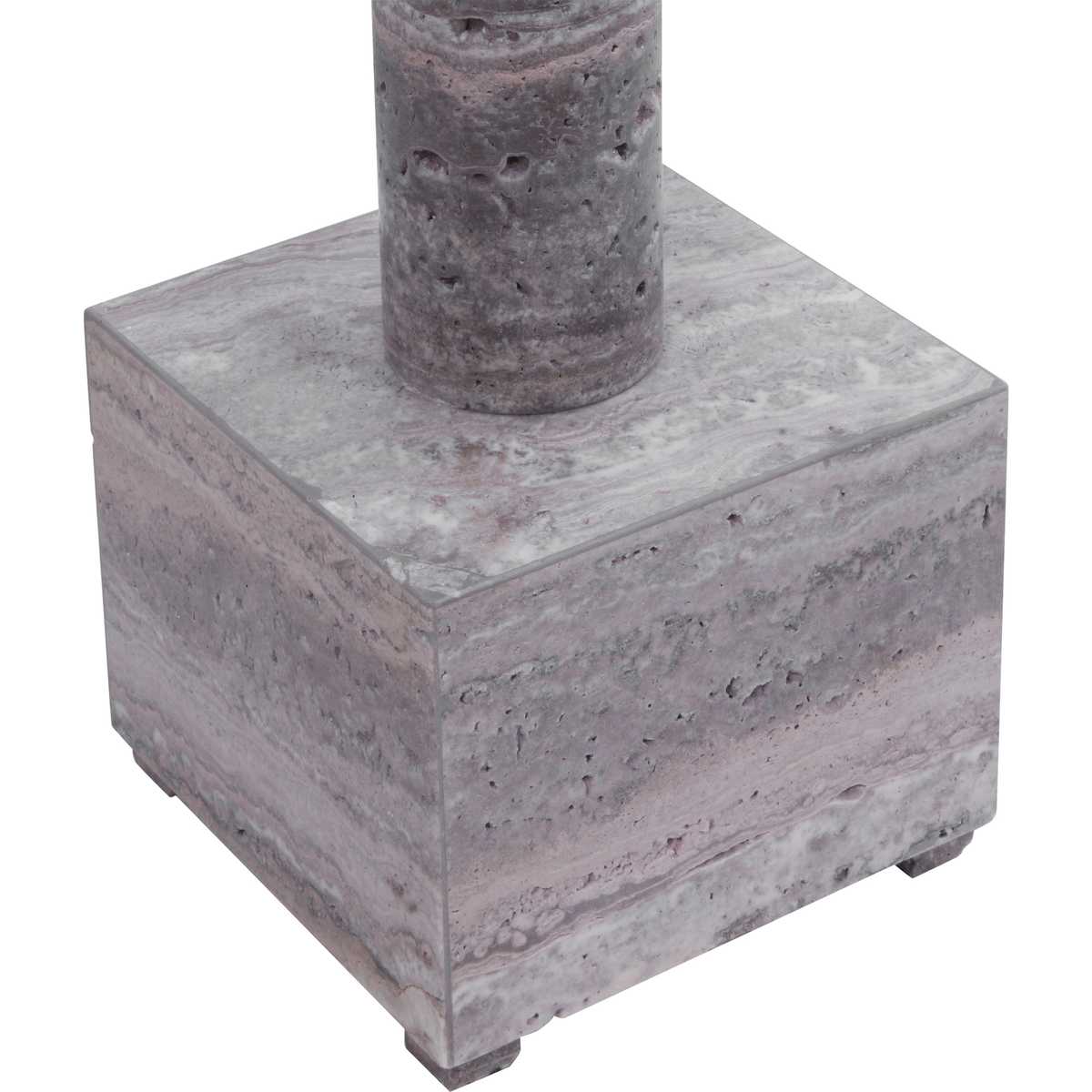 Telescope Floor Lamp - Gray Travertine/Bronze