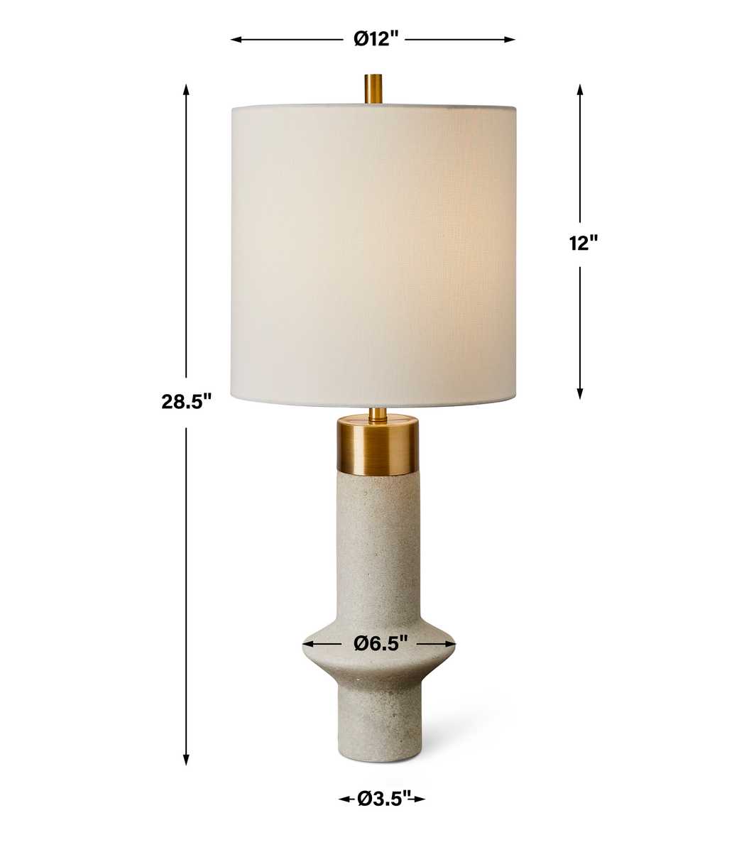 Edge Table Lamp - White