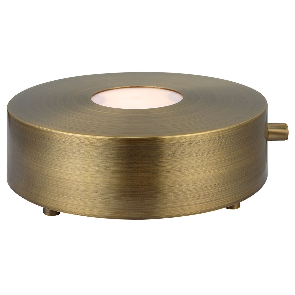 Lighted Plateau Lamp - Round Brass