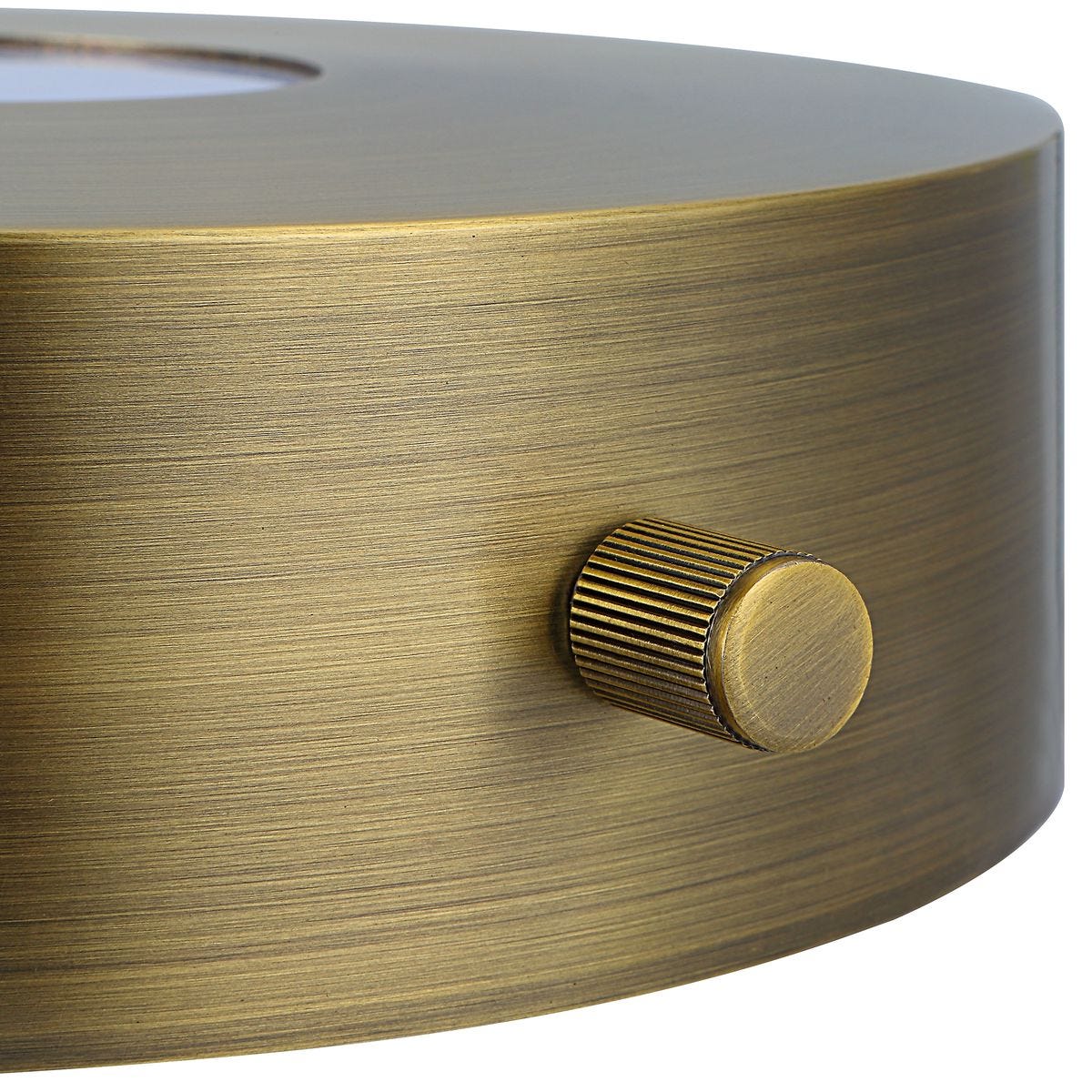 Lighted Plateau Lamp - Round Brass