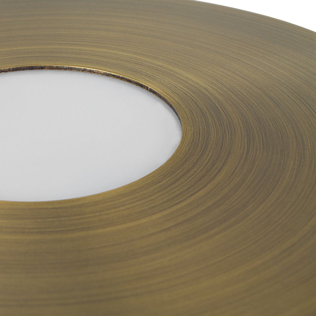 Lighted Plateau Lamp - Round Brass