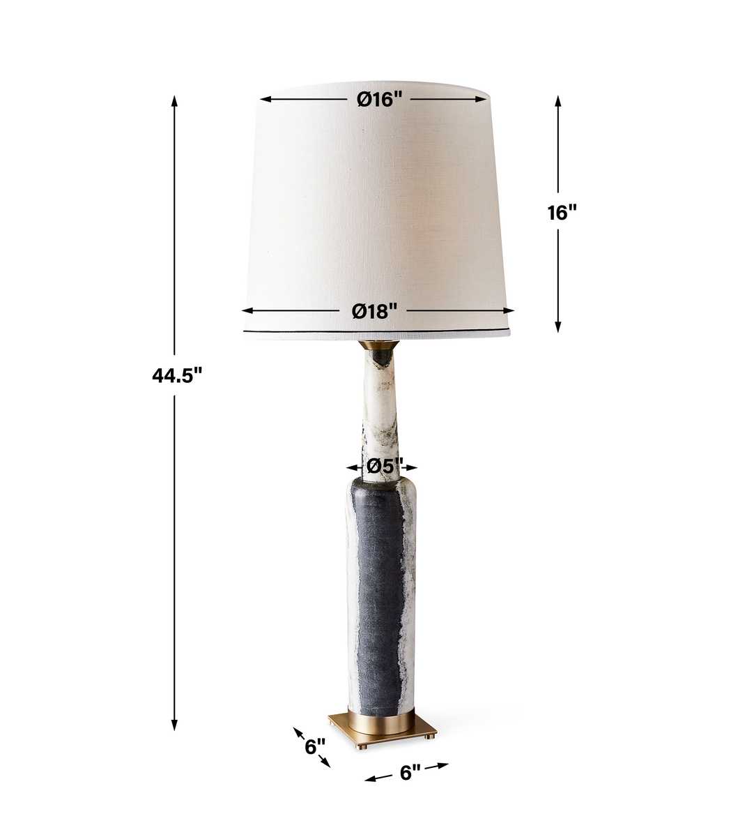 Statuesque Table Lamp - Panda Marble