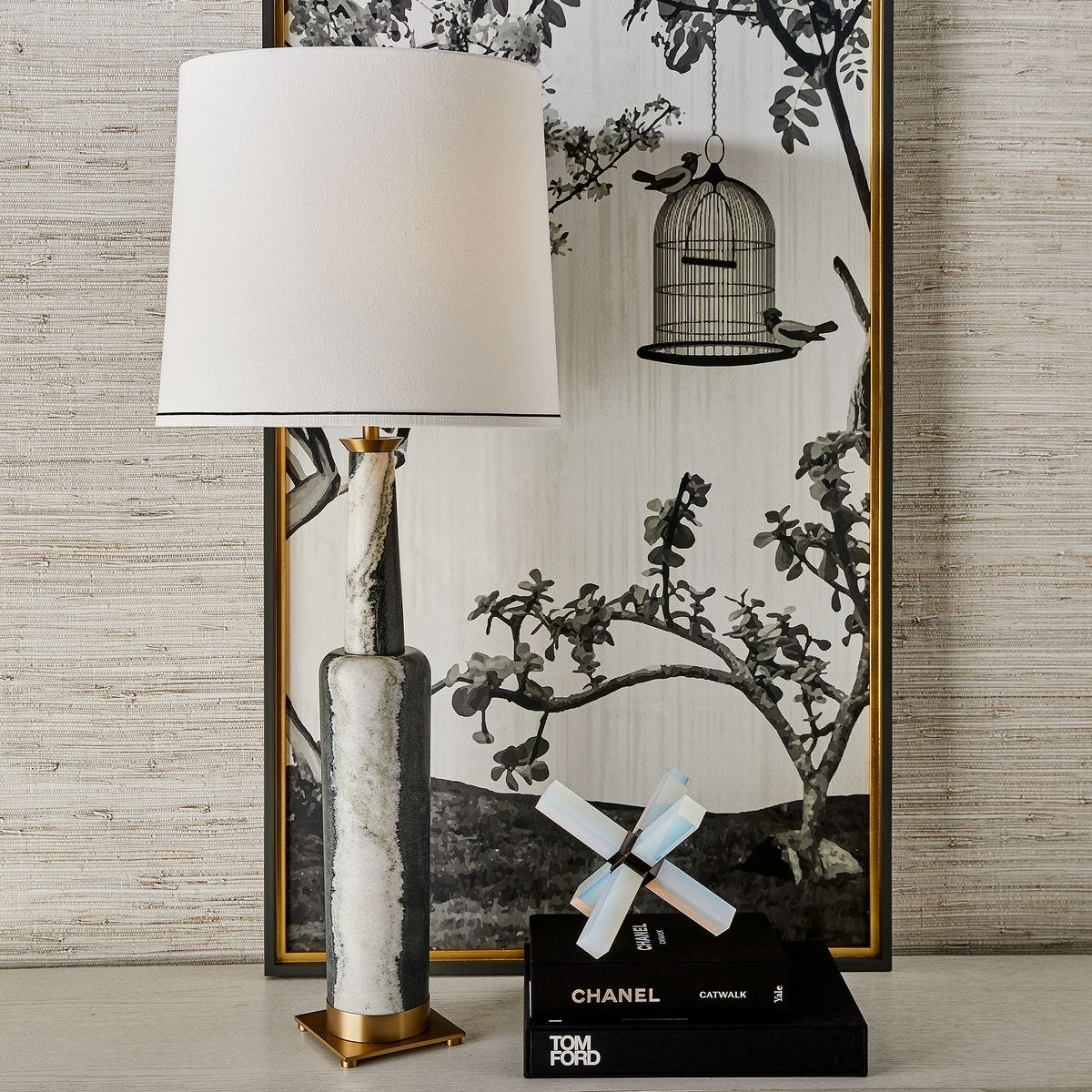 Statuesque Table Lamp - Panda Marble
