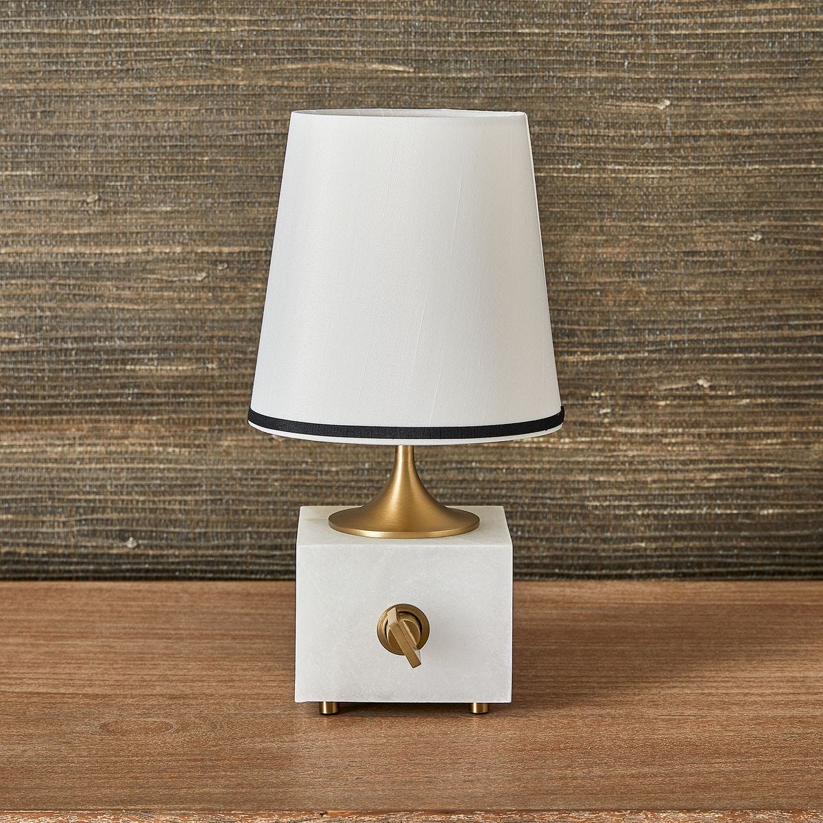 Blockhead Mini Lamp - Satin Brass