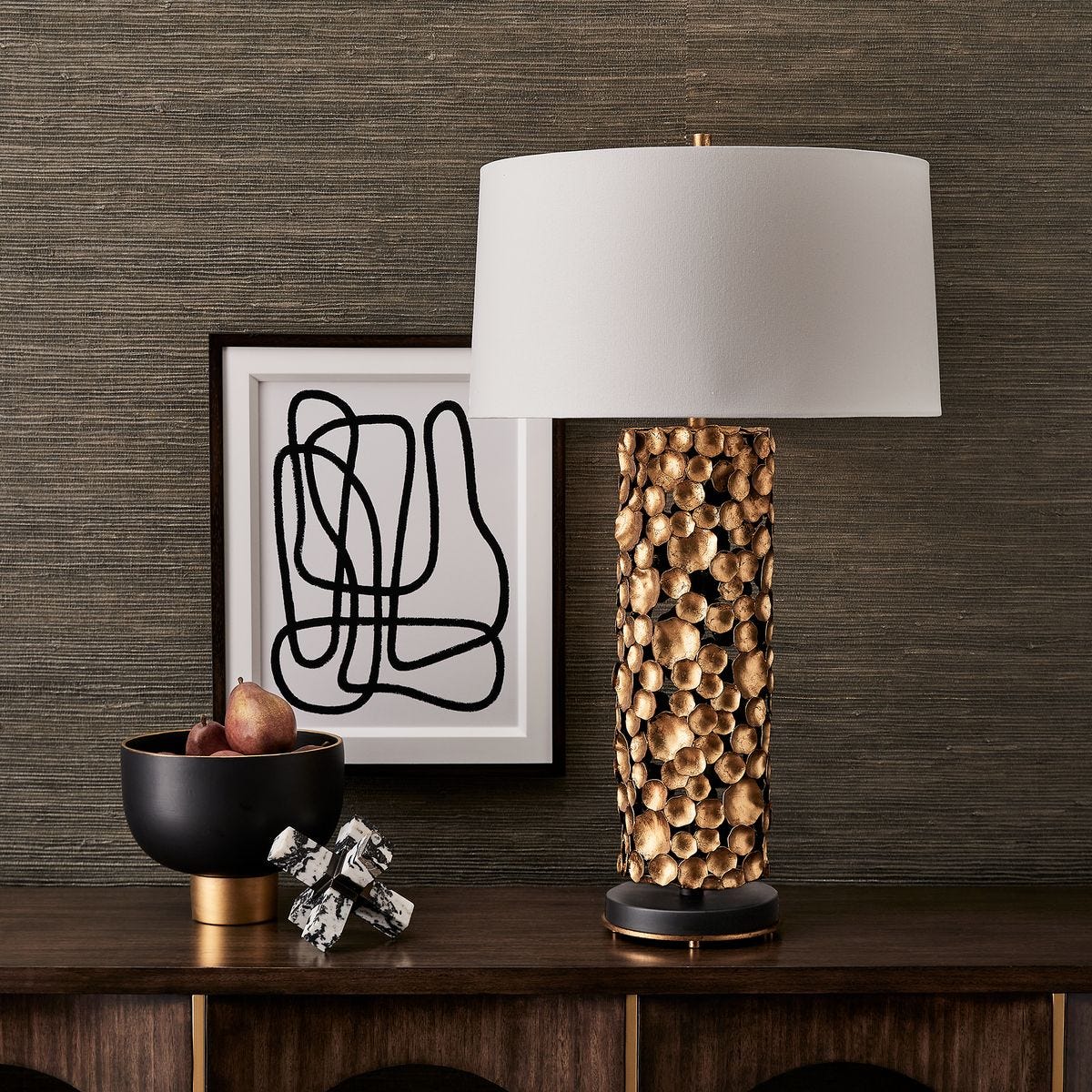 Gilded Lotus Table Lamp