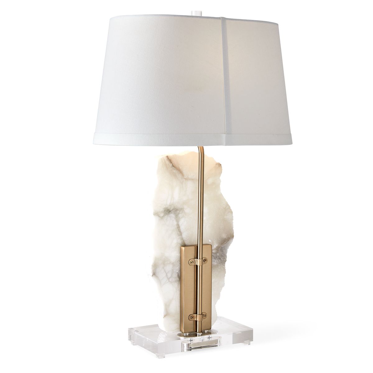 Slice Table Lamp - Alabaster