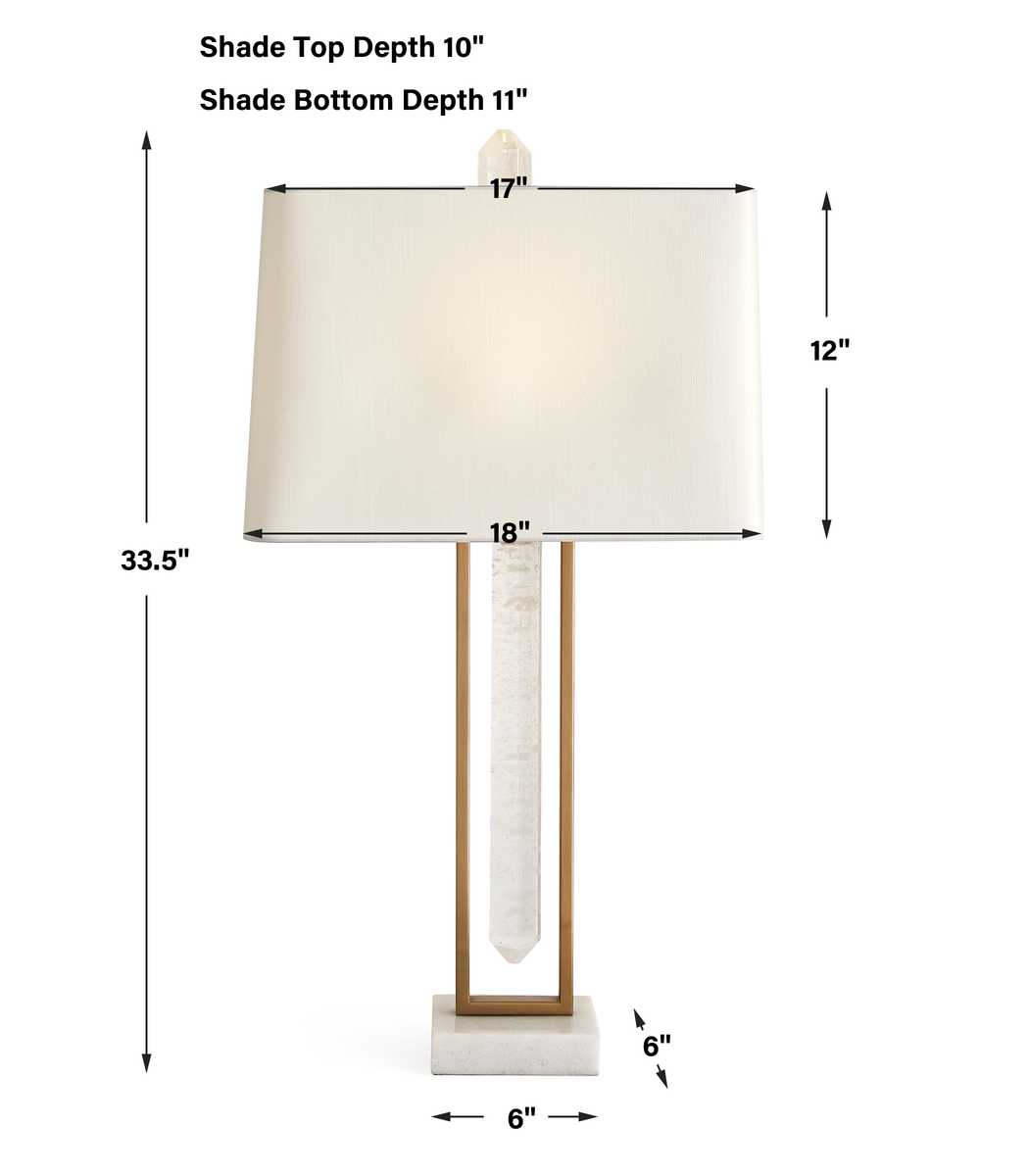 Jeweled Point Table Lamp