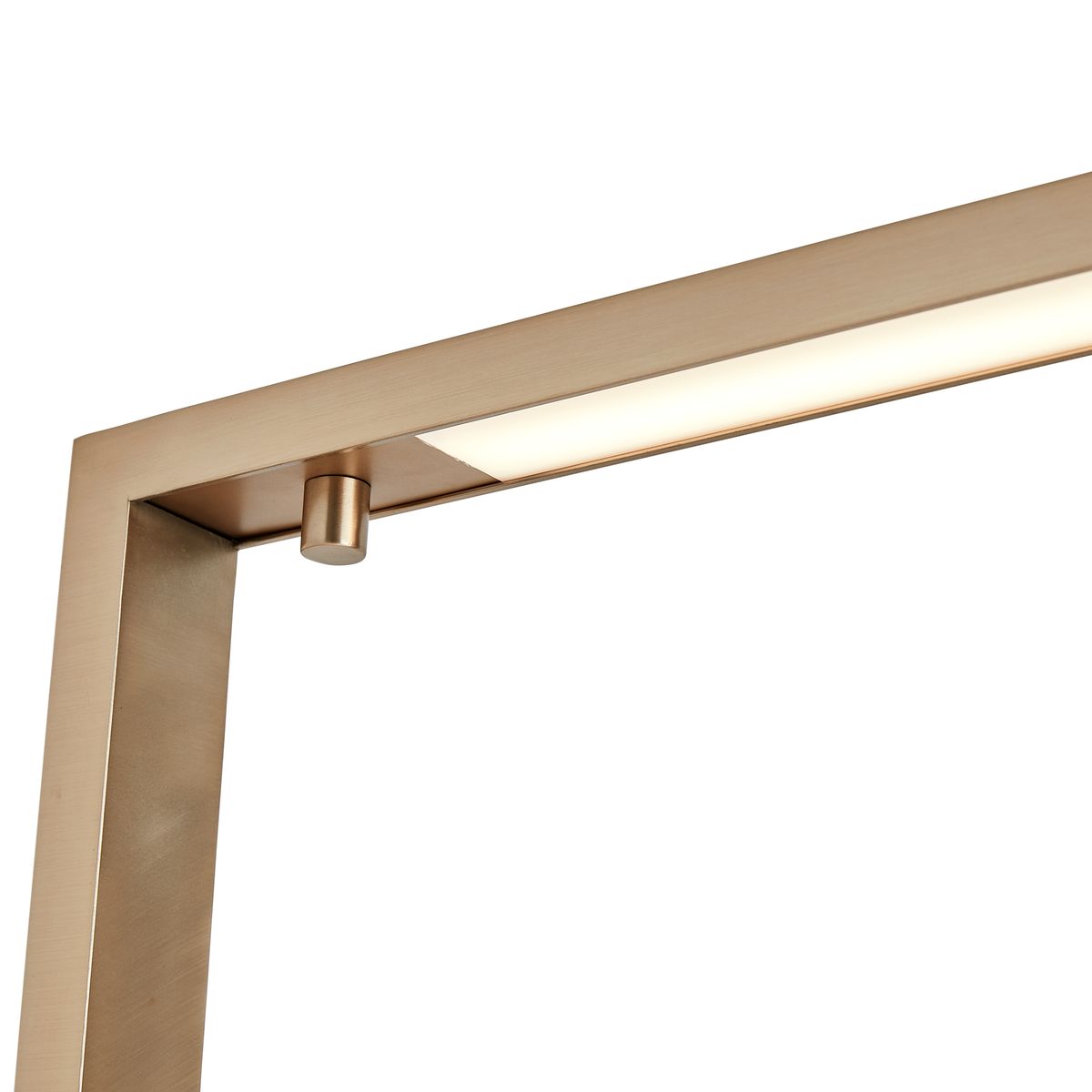 Illume Floor Lamp - Travertine/Brass
