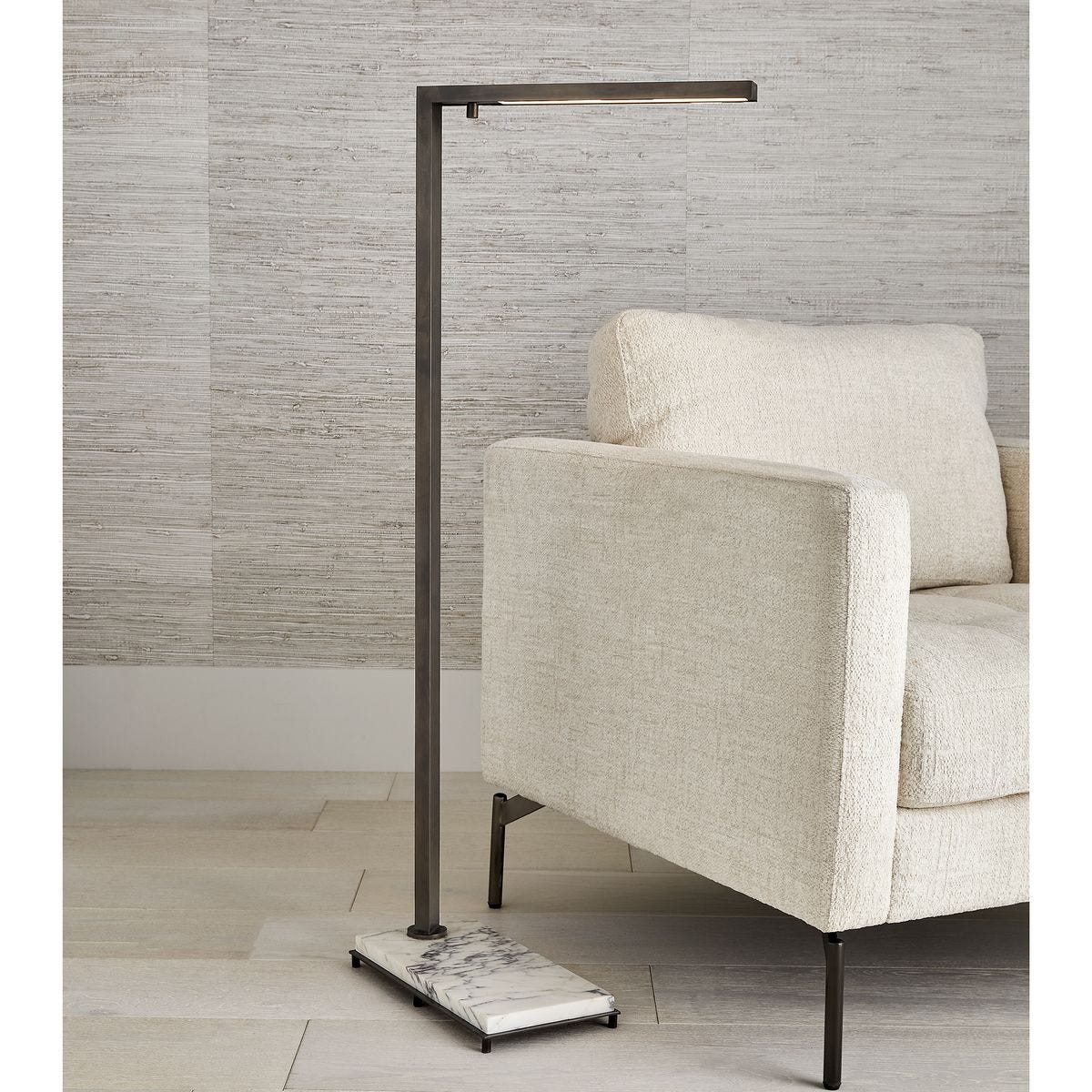 Illume Floor Lamp - Marble/Bronze