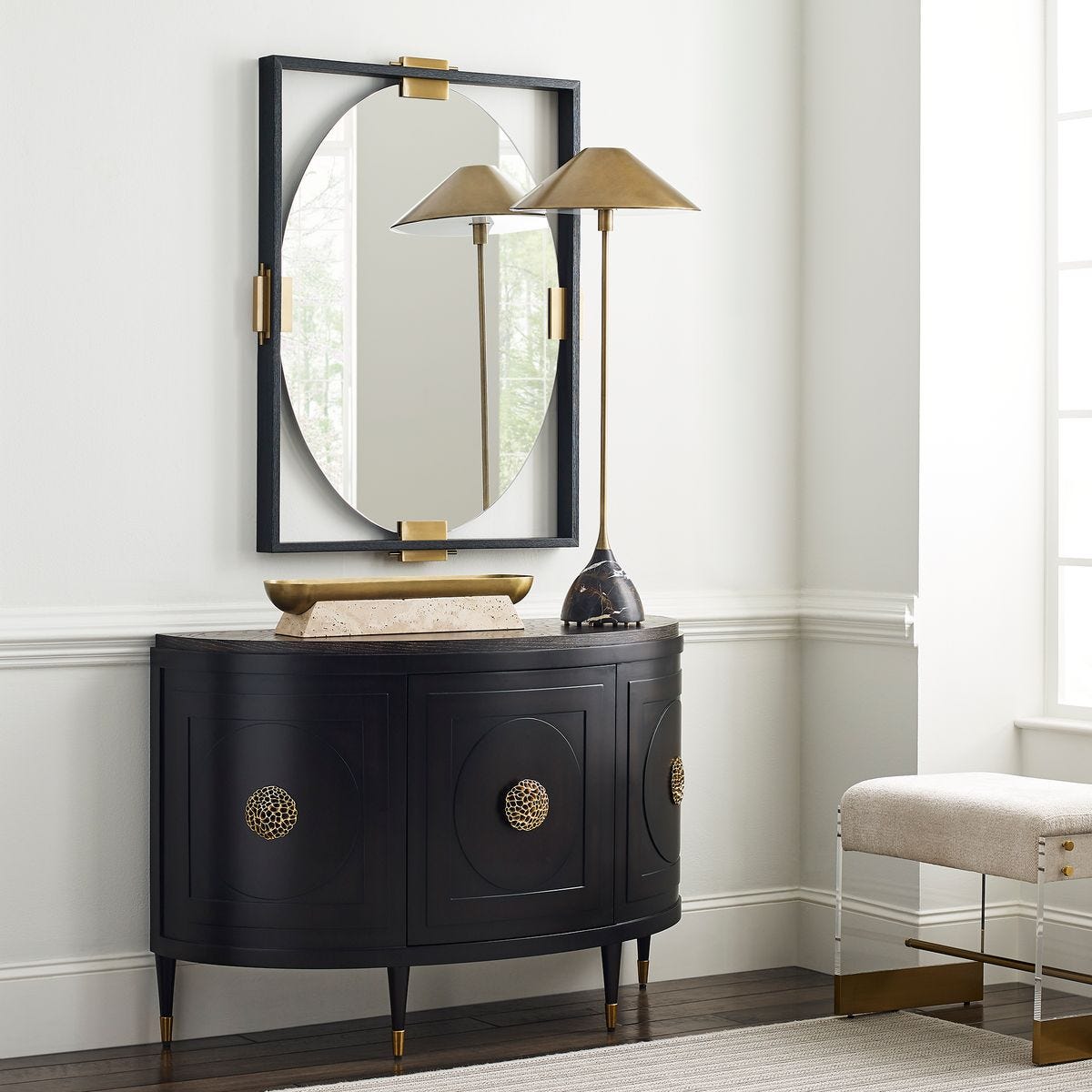 Kiss Buffet Lamp - Michelangelo Marble