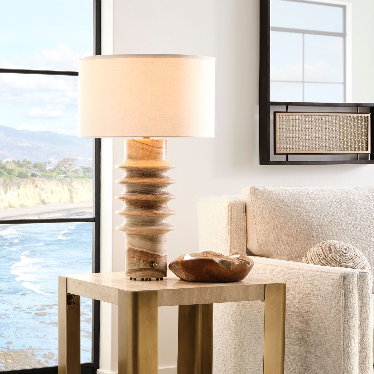 Ring Around Table Lamp - Onyx