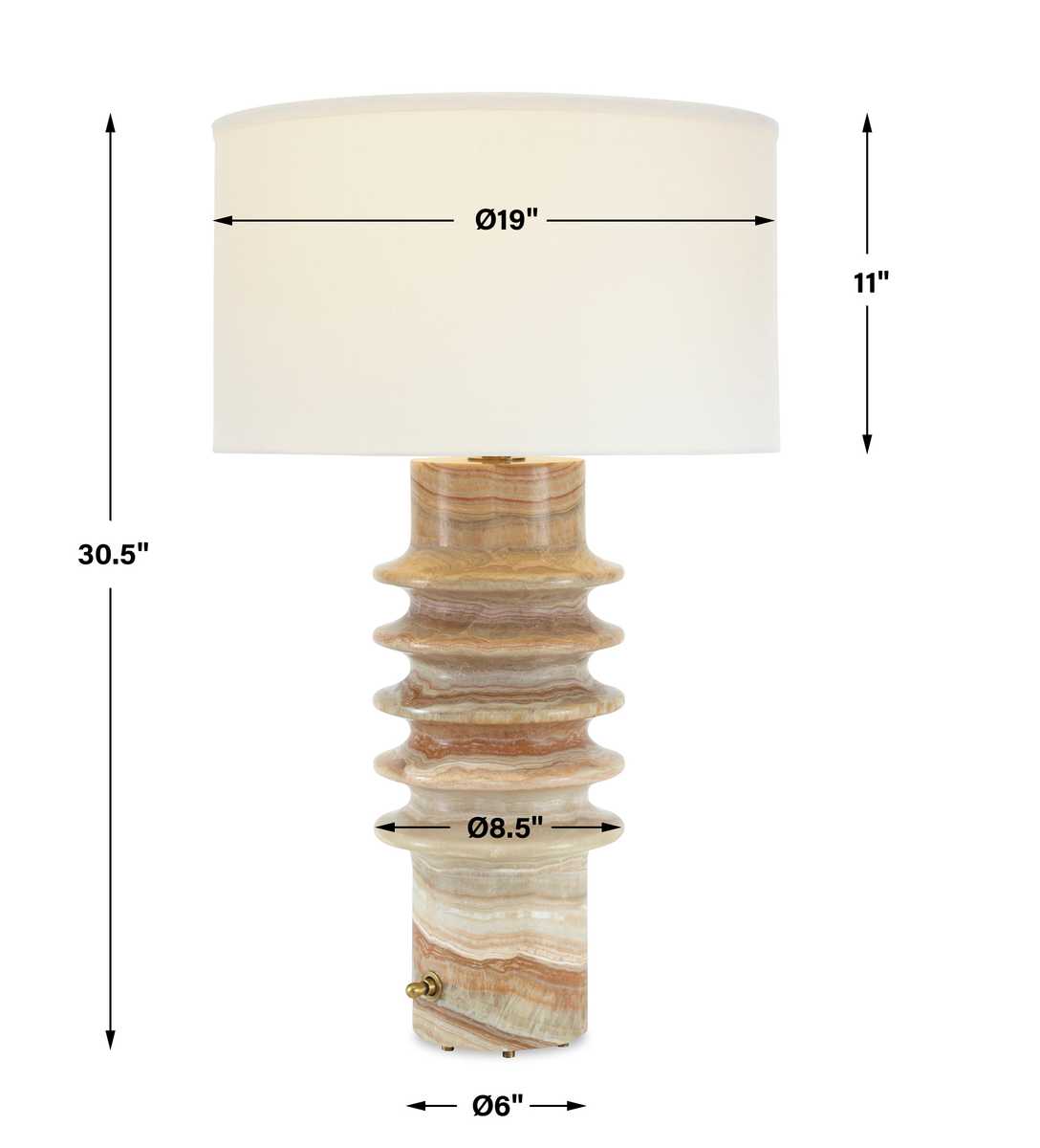 Ring Around Table Lamp - Onyx