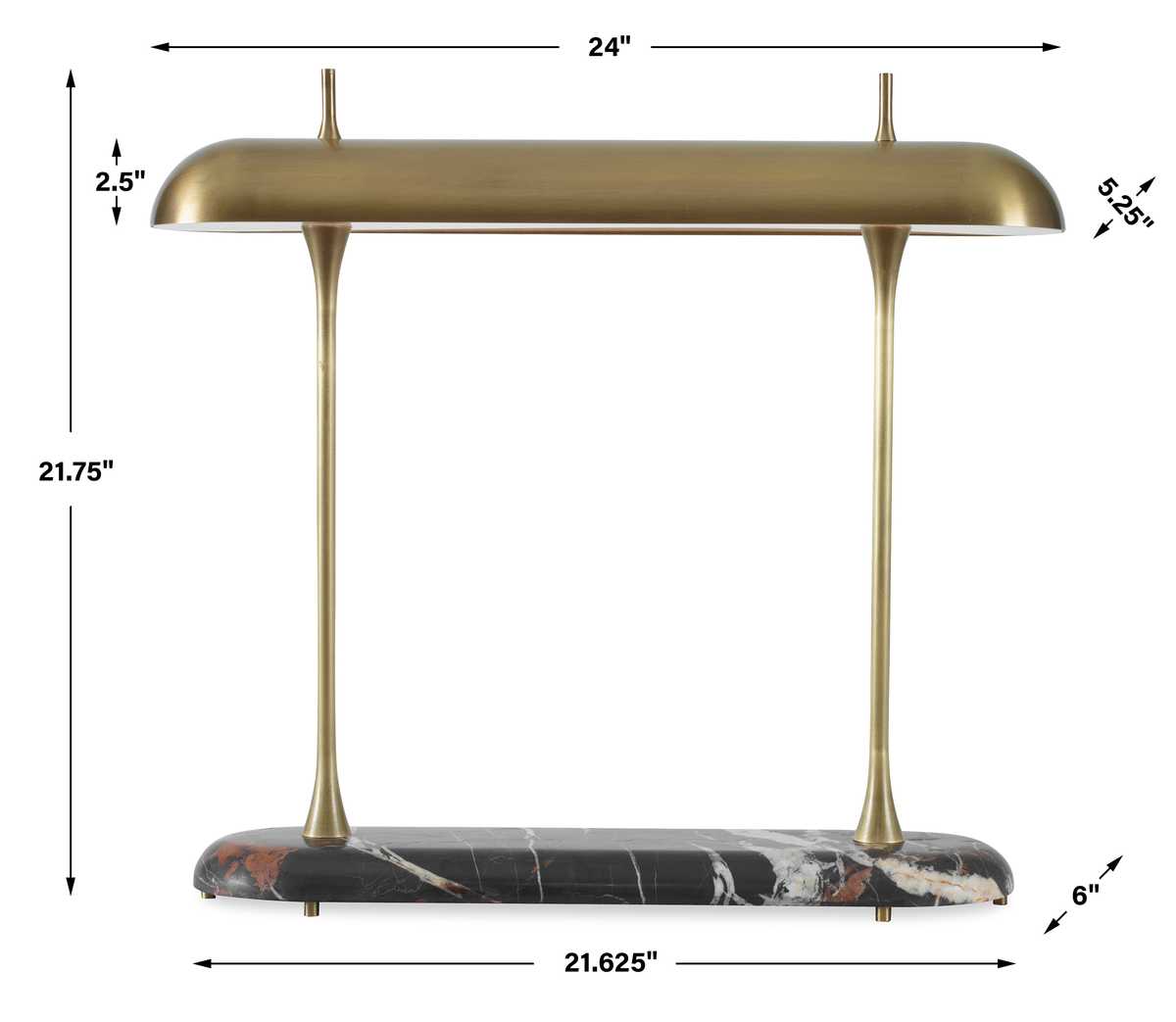 Papyrus Desk Lamp - Michelangelo Marble