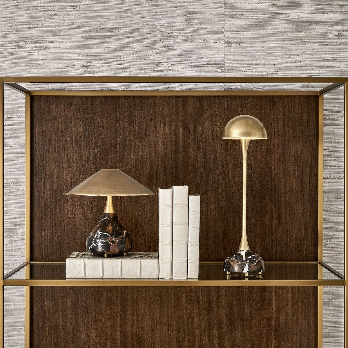 Hard Hat Rechargeable Mini Lamp - Marble/Brass