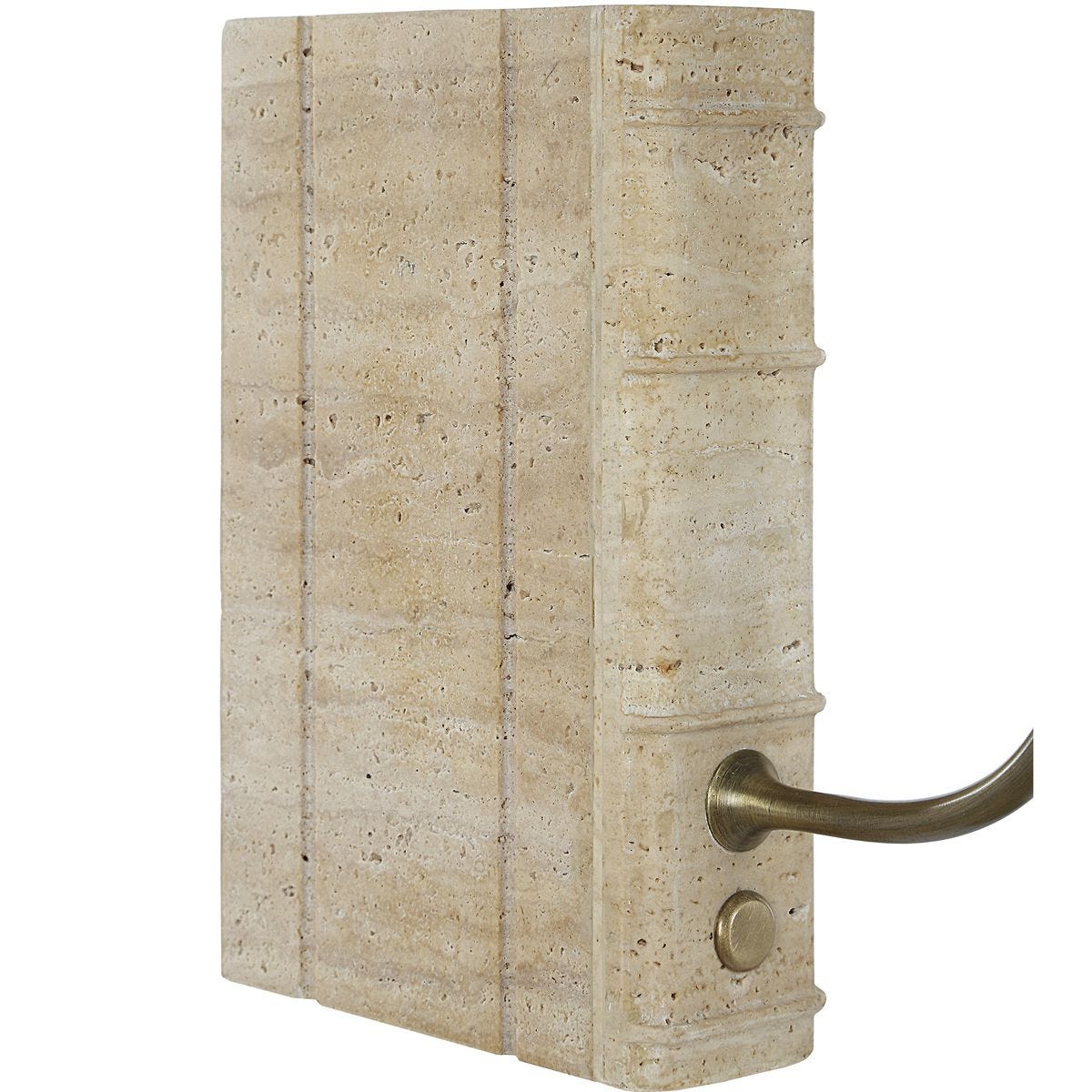 Book Mini Lamp - Travertine