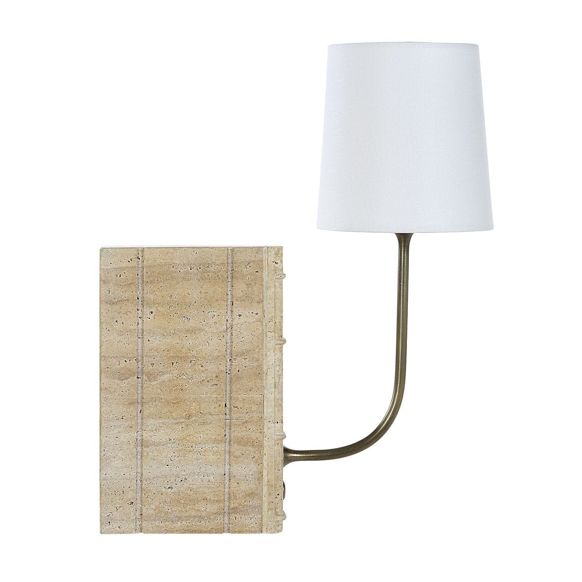 Book Mini Lamp - Travertine
