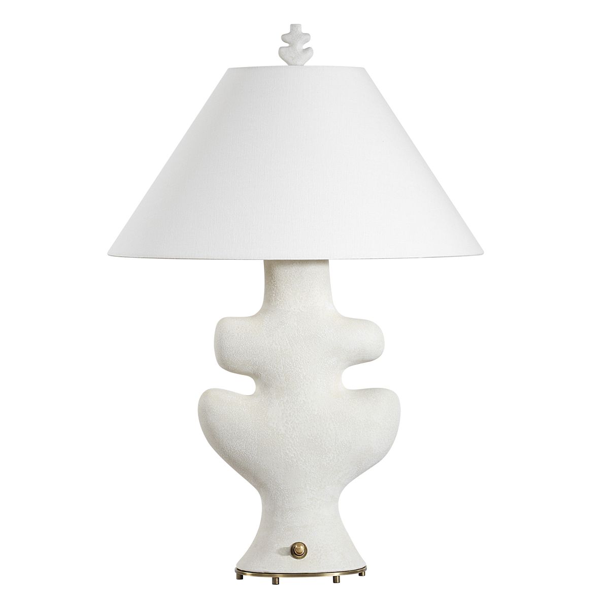 Frosted Leaf Table Lamp
