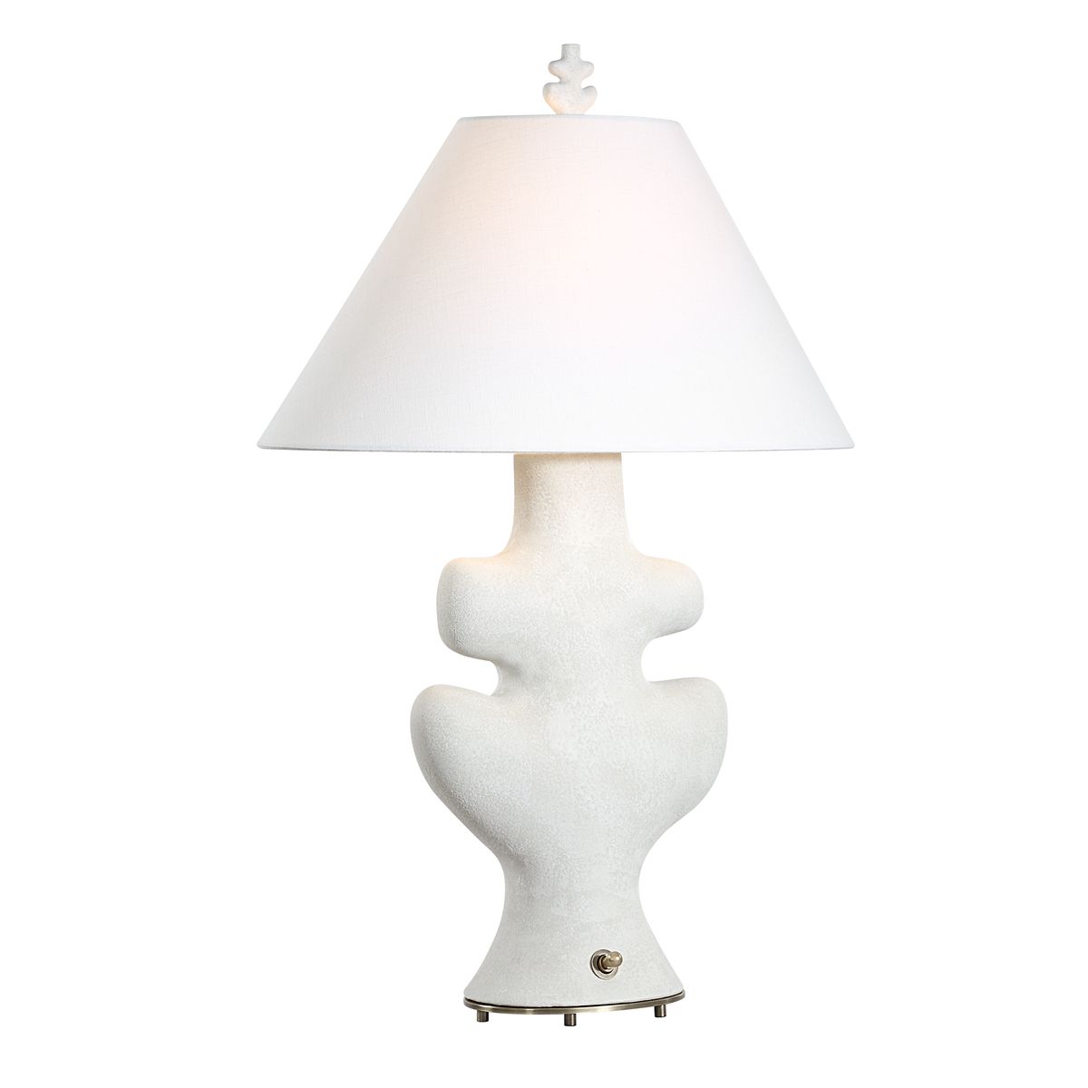 Frosted Leaf Table Lamp