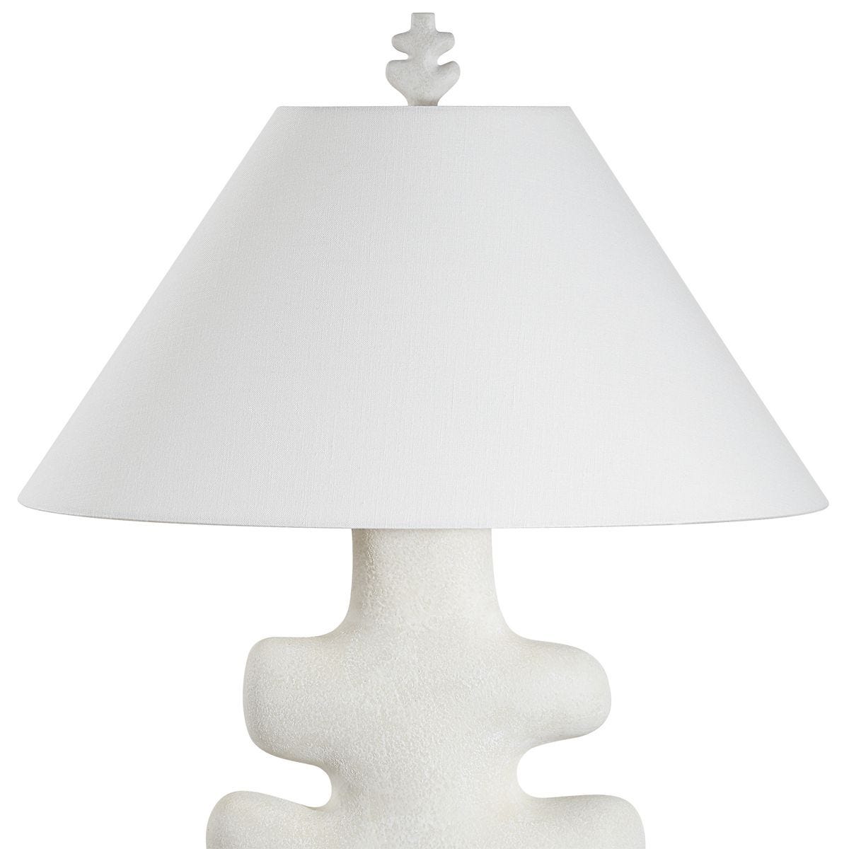 Frosted Leaf Table Lamp