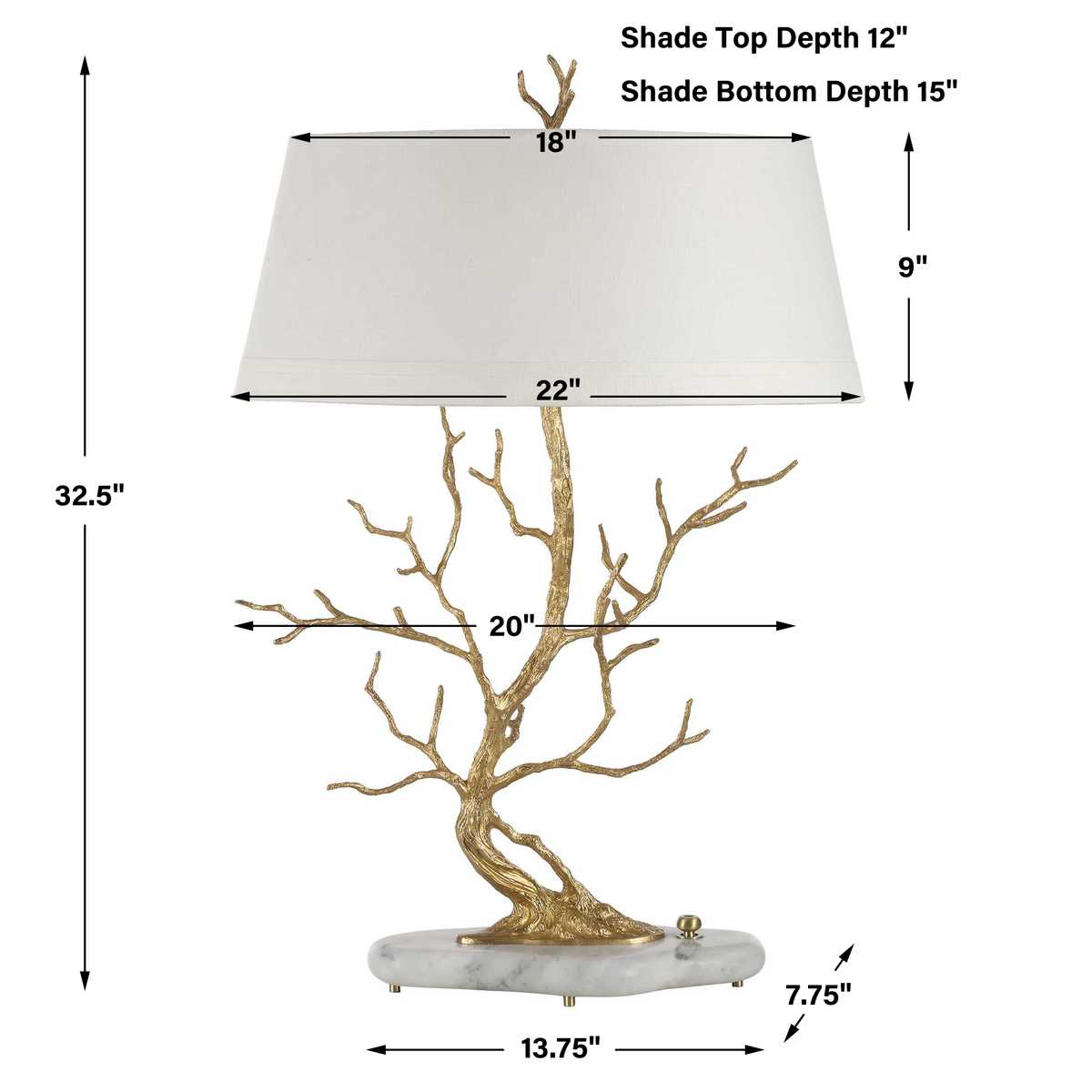 Golden Chestnut Table Lamp