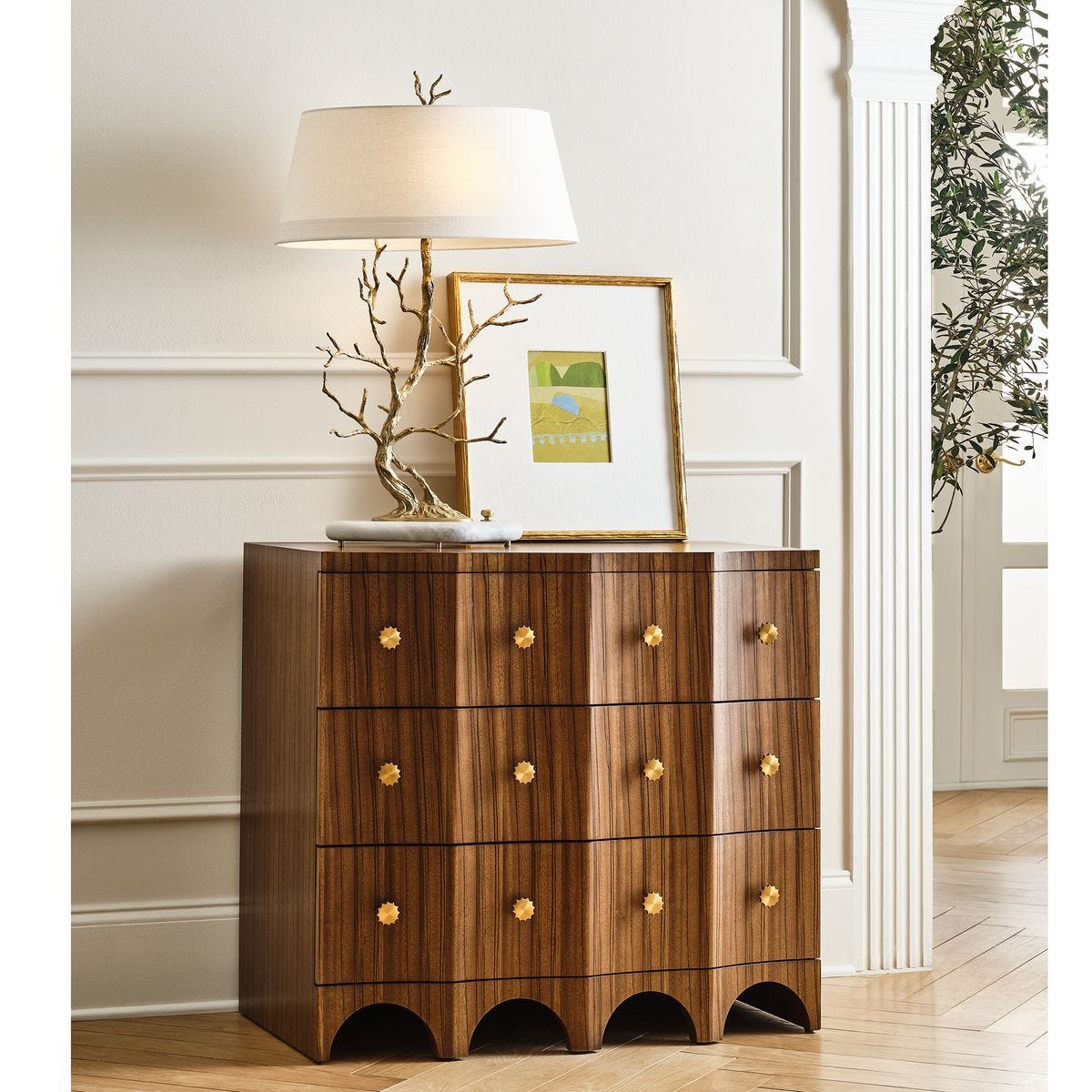 Golden Chestnut Table Lamp