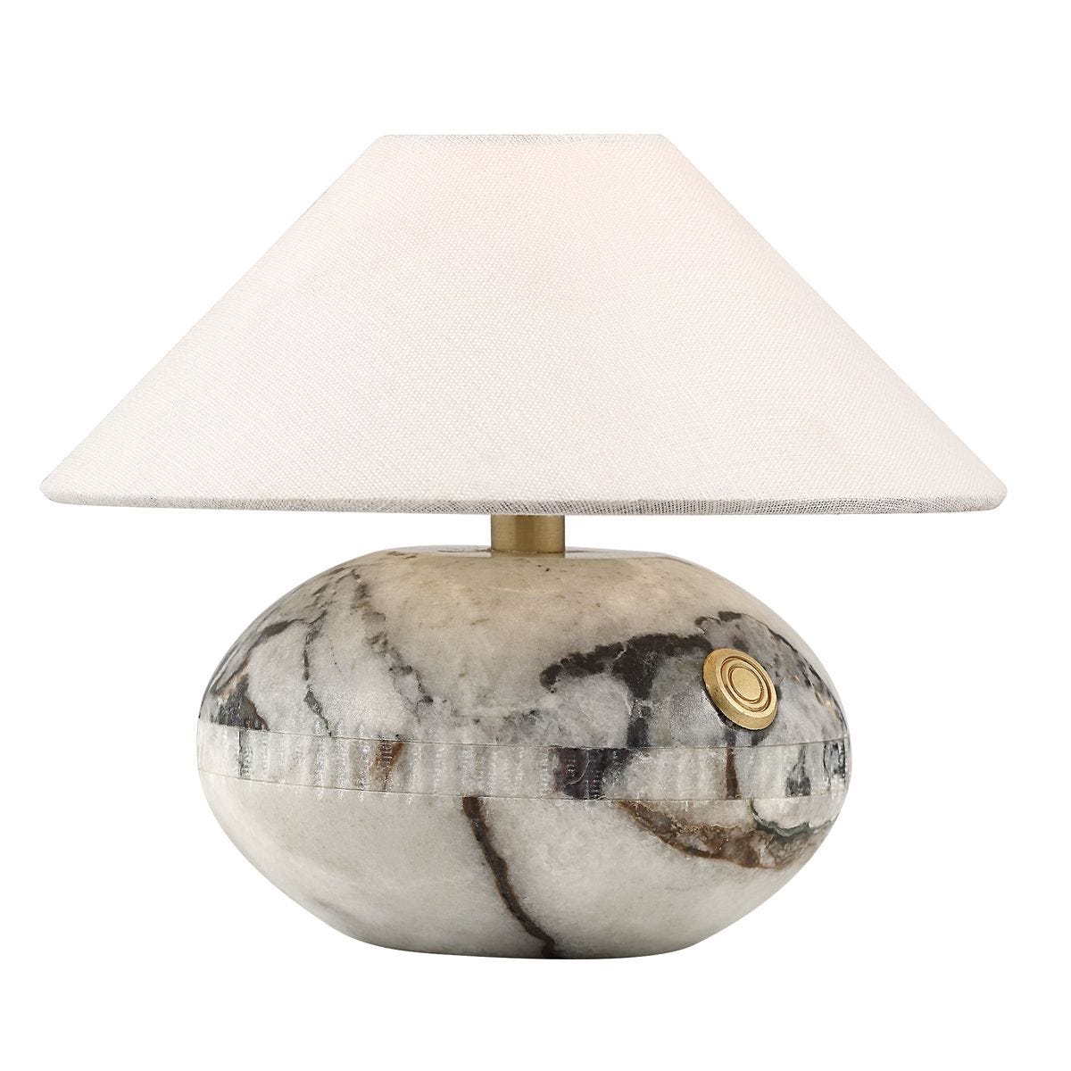 Curling Stone Rechargeable Mini Lamp - Marble